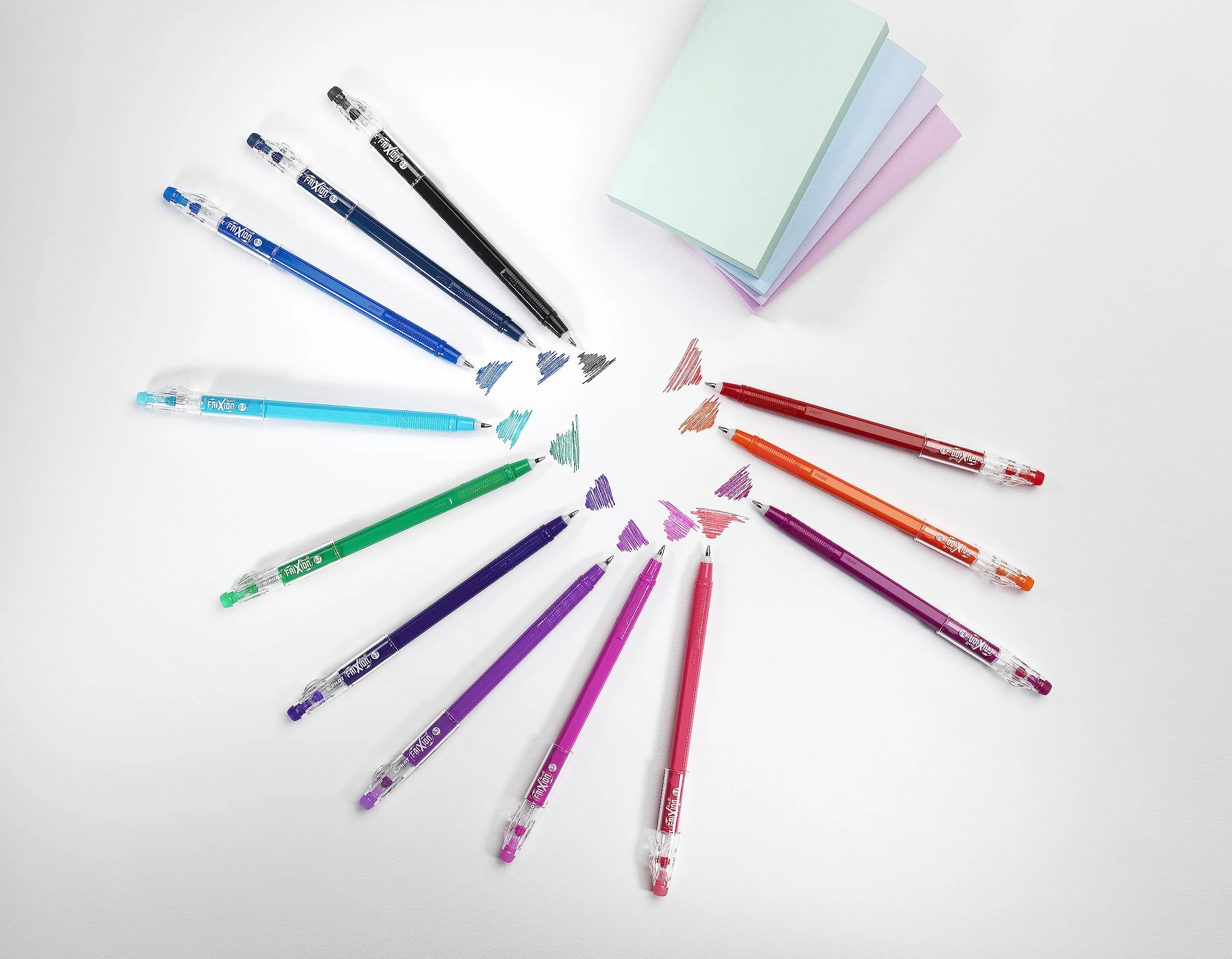 PILOT FriXion Ball Stick Inchiostro Gel Cancellabile Punta Media 12 Penne
