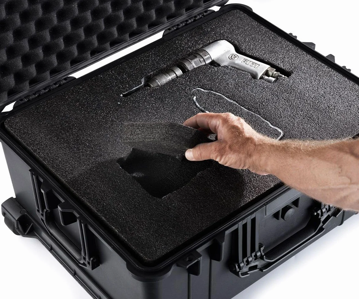 Schiuma multistrato 1200 x 800 mm, fogli di schiuma ad alta densità personalizzabili per imballaggio, protezione e organizzazione sicuri, ideale per cassette degli attrezzi e attrezzature sensibili