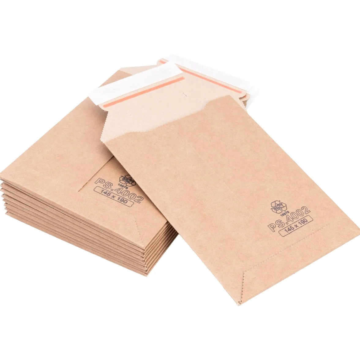 verpacking 200 Buste per spedizioni in cartone 14,5 x 19 cm | formato A6 | in resistente cartone ondulato marrone