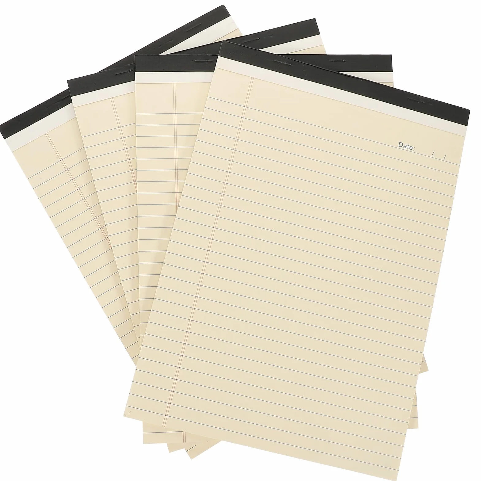 Blocco Note Memo A4 4 Pezzi Carta Beige Facile da Scrivere e Conservare Quaderno per Ufficio e Pianificazione