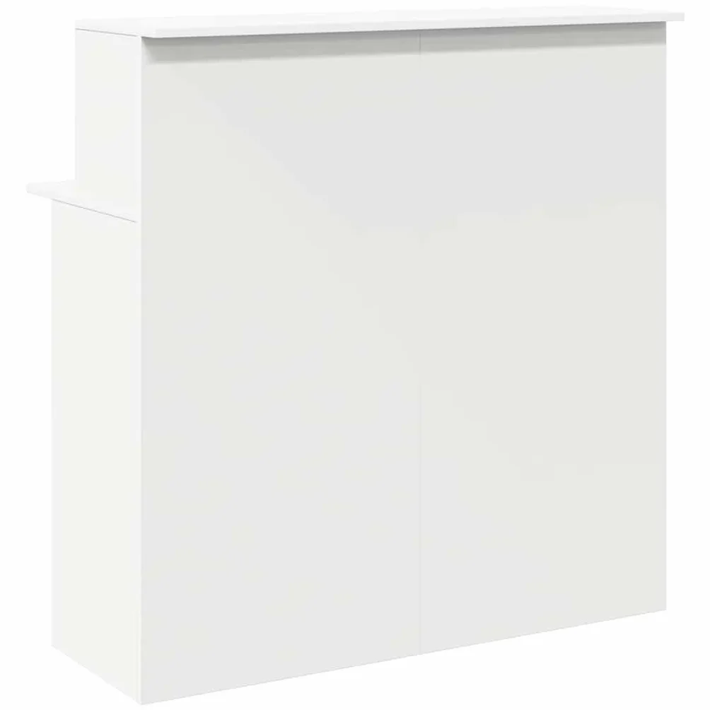 vidaXL Scrivania per Reception Bianca 100x50x103,5 cm in Legno Massello