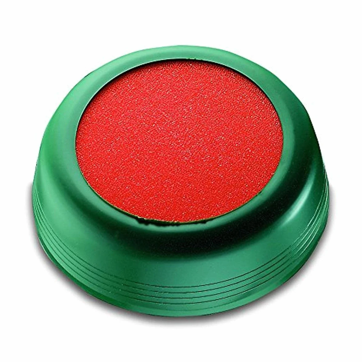 Läufer 69238 Umidificatore per buste francobolli rotondo 10,5 cm custodia verde spugna arancione