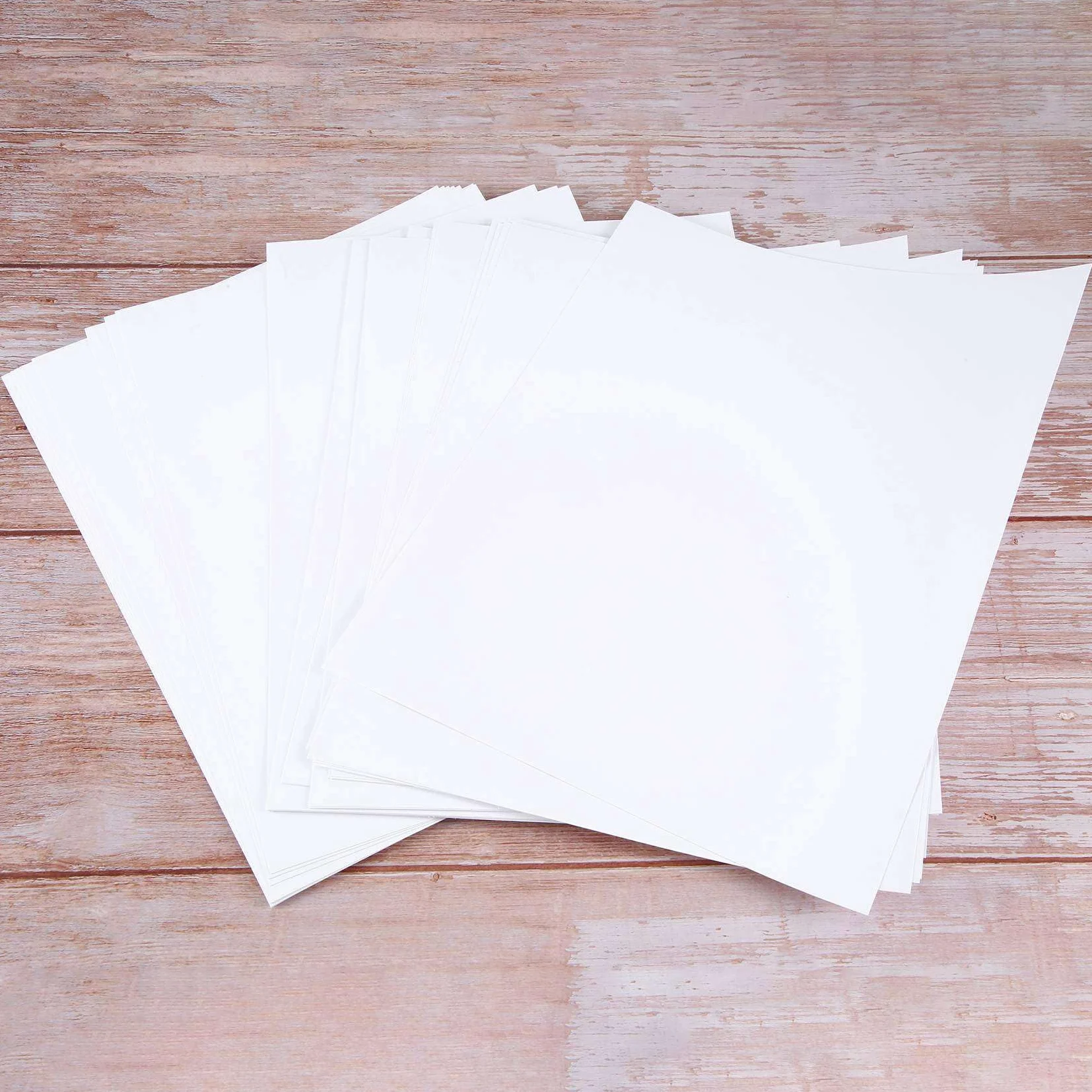 Carta Adesiva Vinilica Impermeabile Stampabile Premium per Getto D'Inchiostro E Stampante 210X280mm 120 Fogli di Carta Adesiva Bianca Opaca