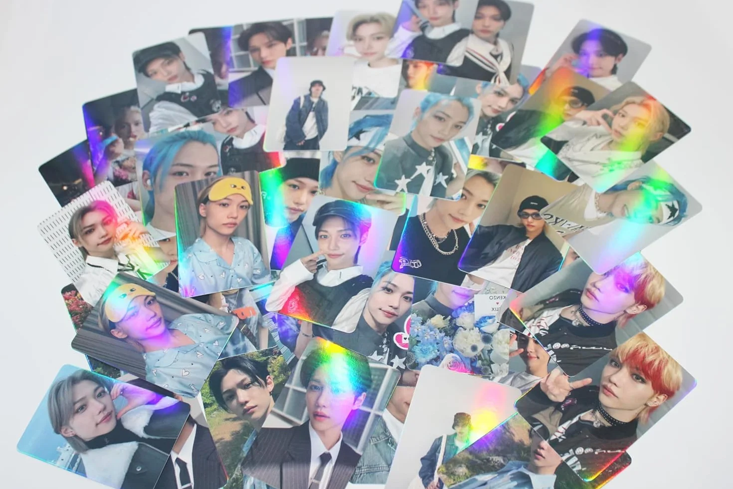 Stray Kids Felix Photocard Laser New Album Carta Mini Photo Card Mini Poster Fan Caedeu (Felix-1)