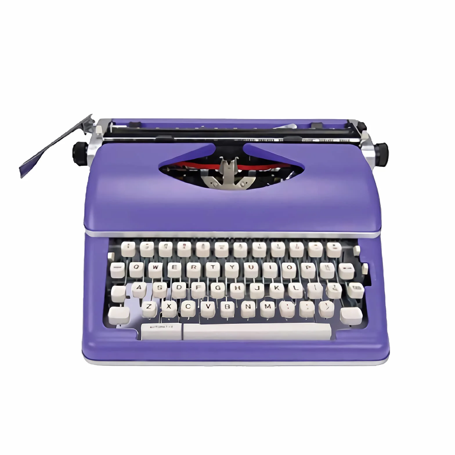 Macchina da Scrivere Nuova di Zecca, Macchinari in Metallo RI-incisi, Pulsanti Flessibili Grafia Chiara, Correre Senza intoppi, Portatile 38 * 38 * 15CM,Viola