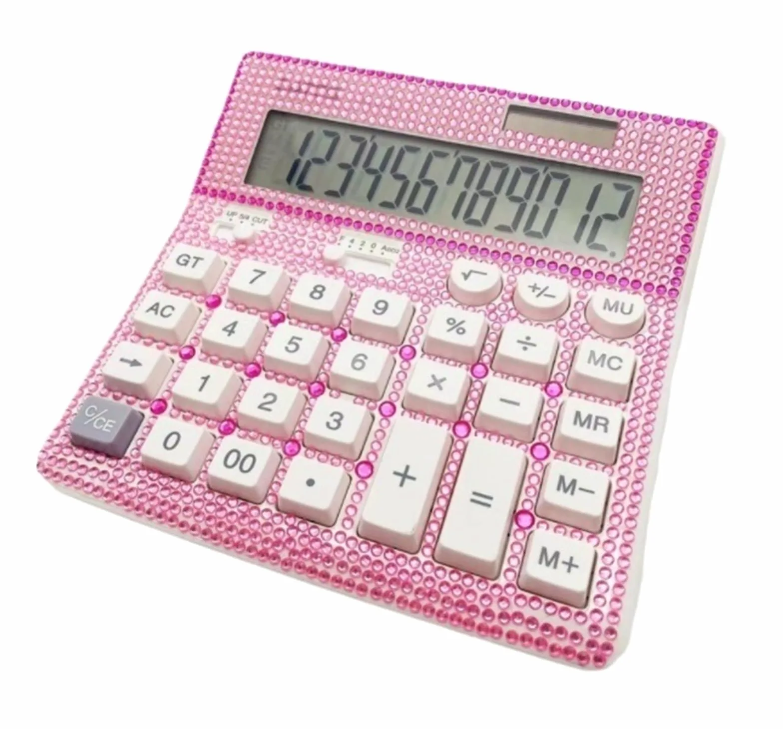 Calcolatrice Calcolatrice da Tavolo Multifunzionale con Display LED A 12 Cifre for Uso Domestico O in Ufficio Tavolo Ufficio