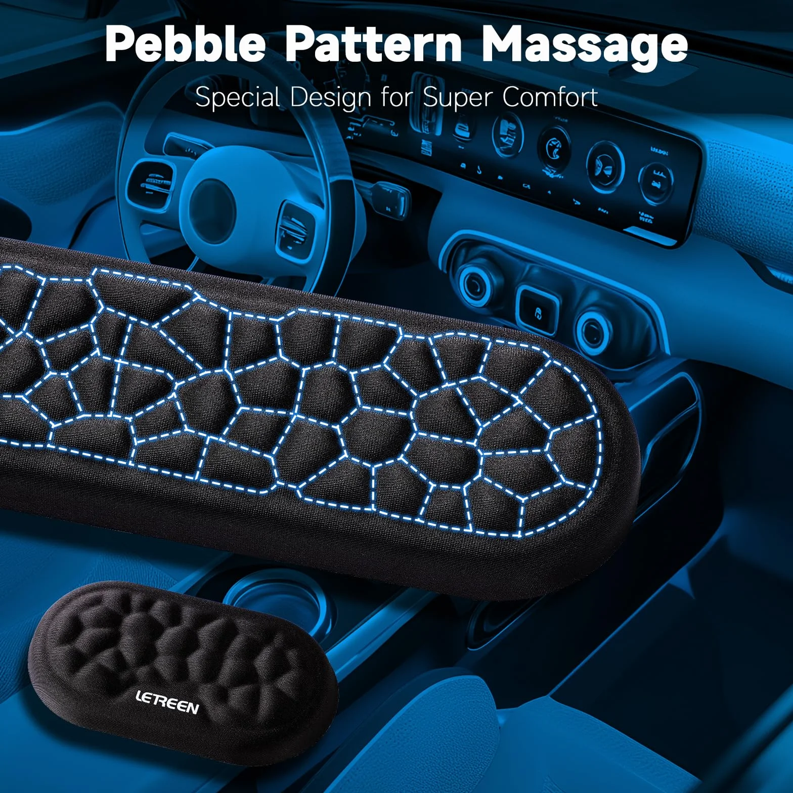 Poggiapolsi per Tastiera e Mouse con Memory Foam, Nero