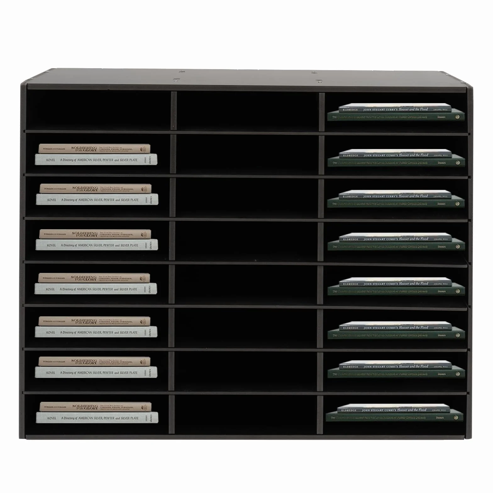 Organizzatore da scrivania a 24 scomparti, da scrivania, per documenti, da scrivania, da scrivania, da scrivania, da scrivania (nero)