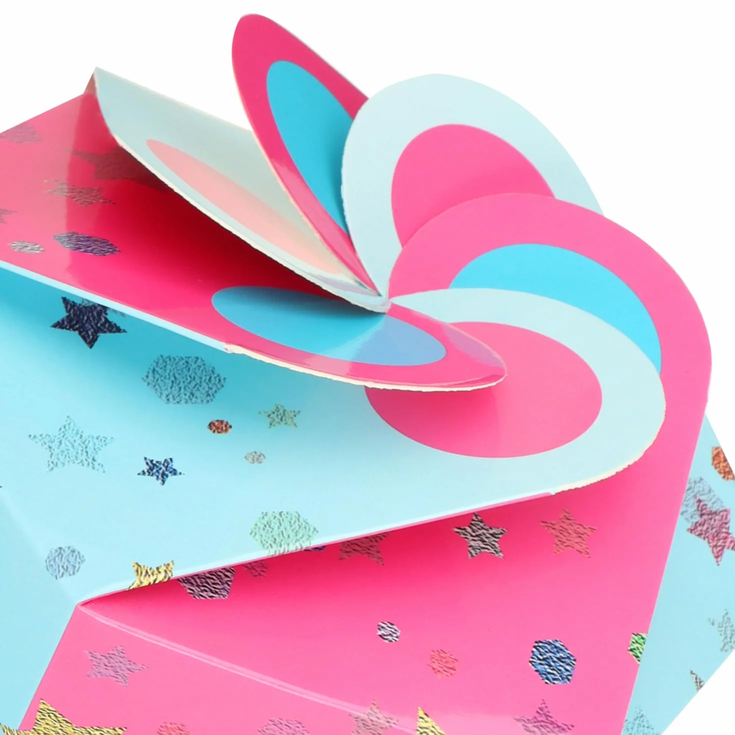 com-four 2 Coni Scolastici 30cm Pieghevole Cartone per Scuola Confezione Regalo