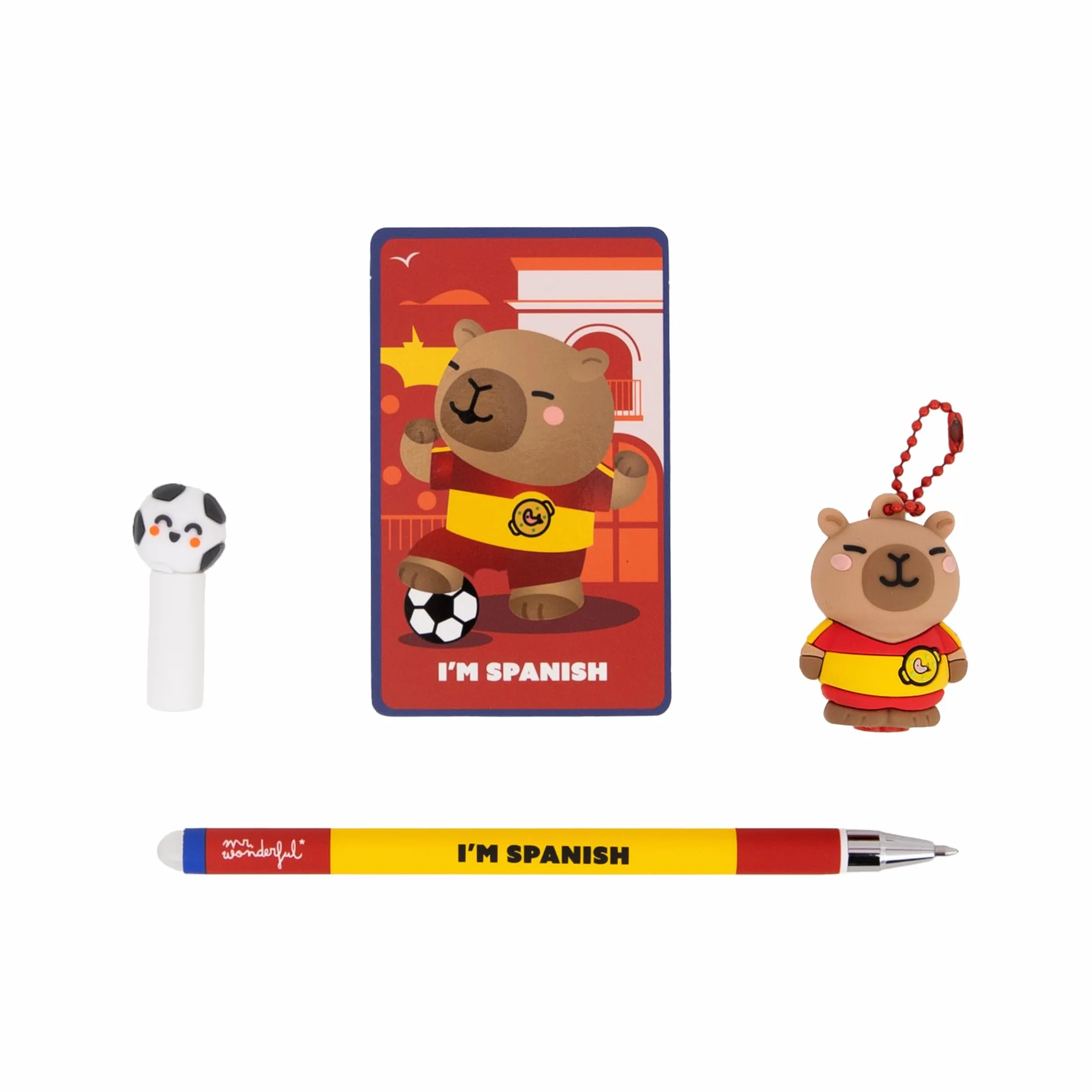 Wonder Gol Blind Box Penna Cancellabile Sorpresa Portachiavi Capibara Penne Collezionabili Inchiostro Blu