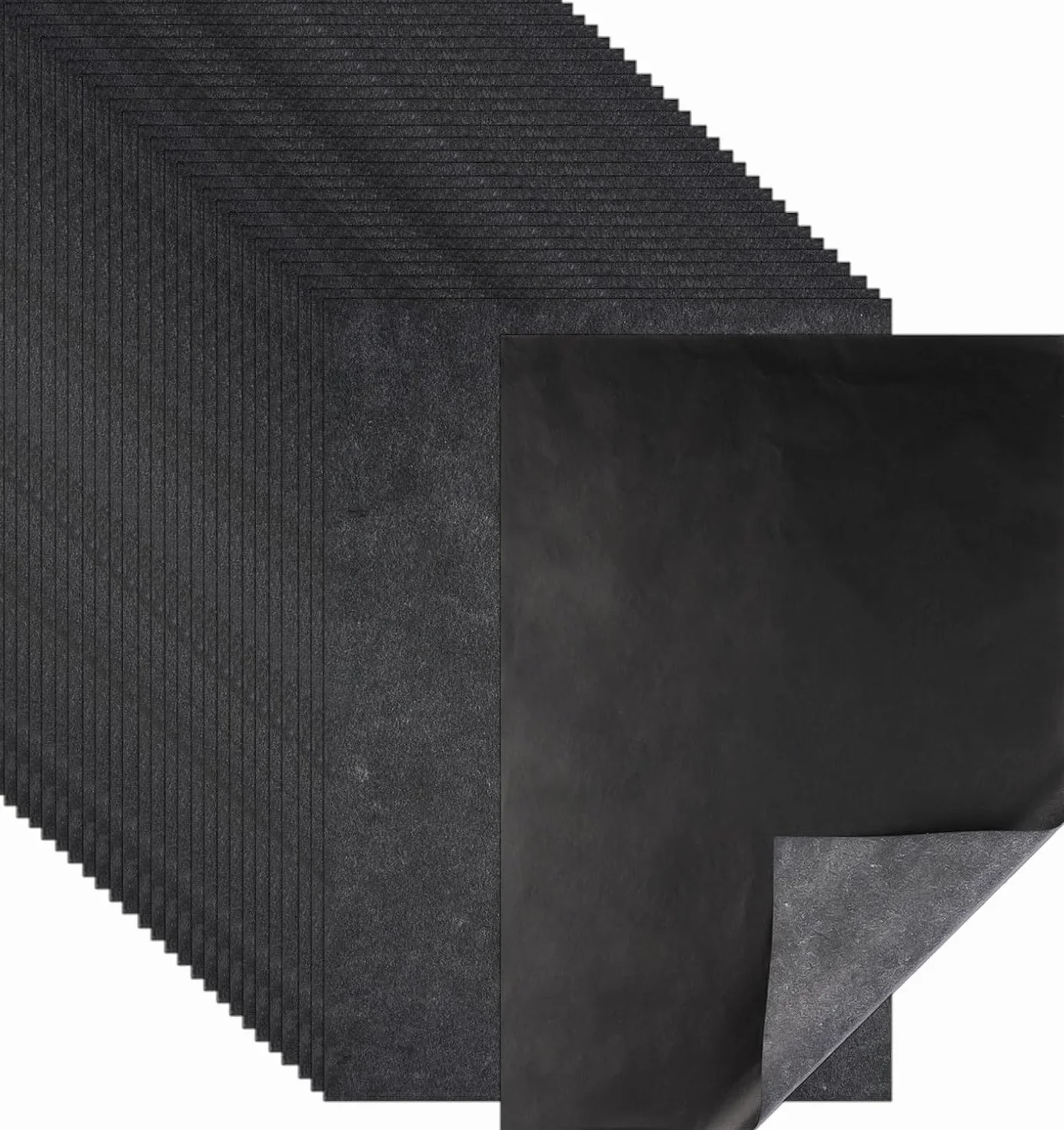 Carta Copia Carbonio A4 Riutilizzabile Nero, 100 Fogli Carta Trasferimento Carbonio