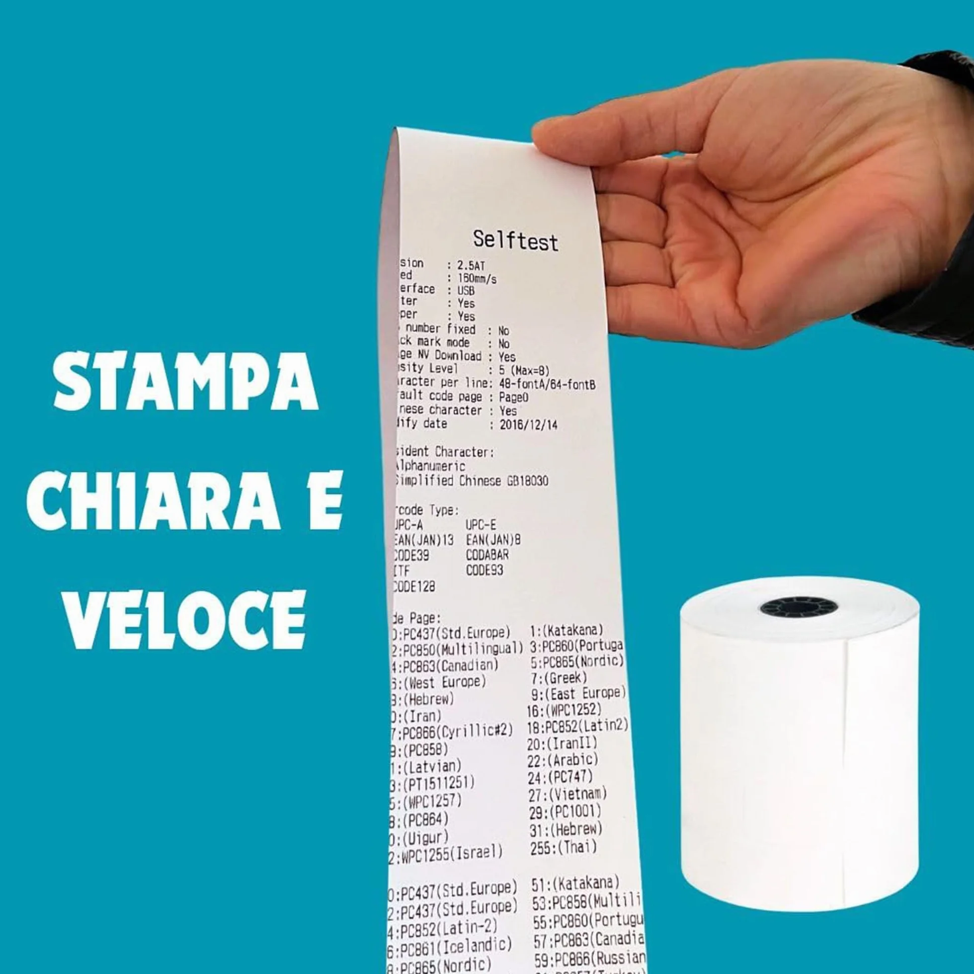 Double Dragon Rotolo di Carta Termica Premium 80 x 80 mm per Stampante EPOS, Terminale POS, Registratore di Cassa [Confezione da 10]