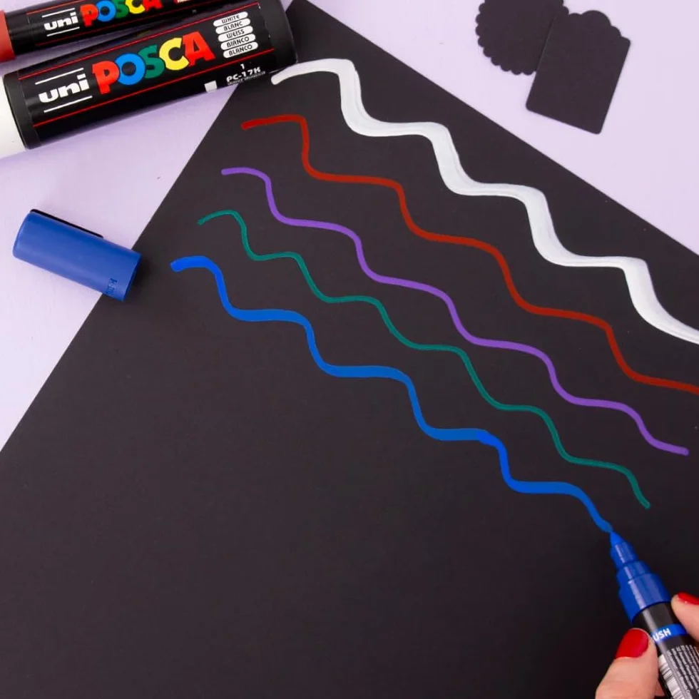 Craftelier 25 Fogli Cartoncino Nero A4 250gsm Liscio per Fustellatura, Biglietti, Scrapbooking