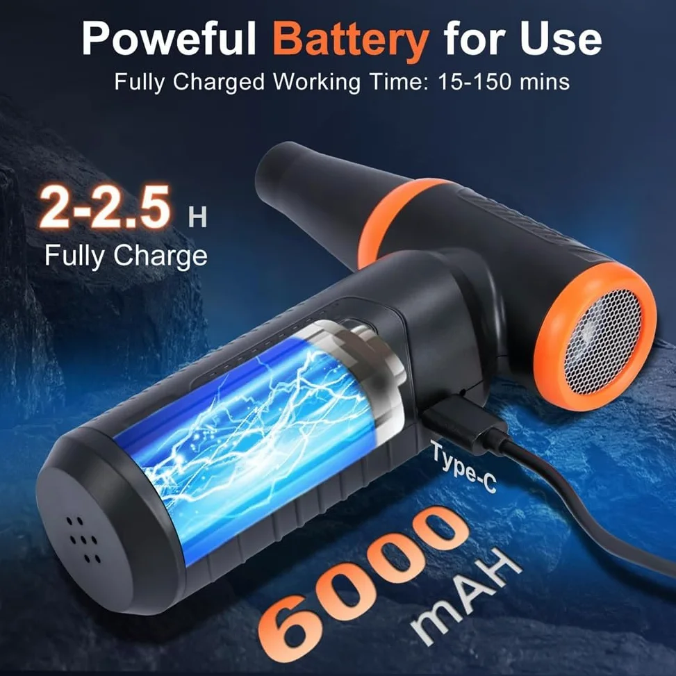 Ad Aria Compressa, 300.000 giri/min, Potente Aria Elettrica, Senza Aria Compressa, Sostituisce Aria Compressa, per Auto, Casa