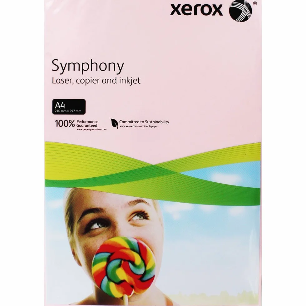 Xerox Symphony Carta colorata A4 80 g/m² 500 arkuszy różowa