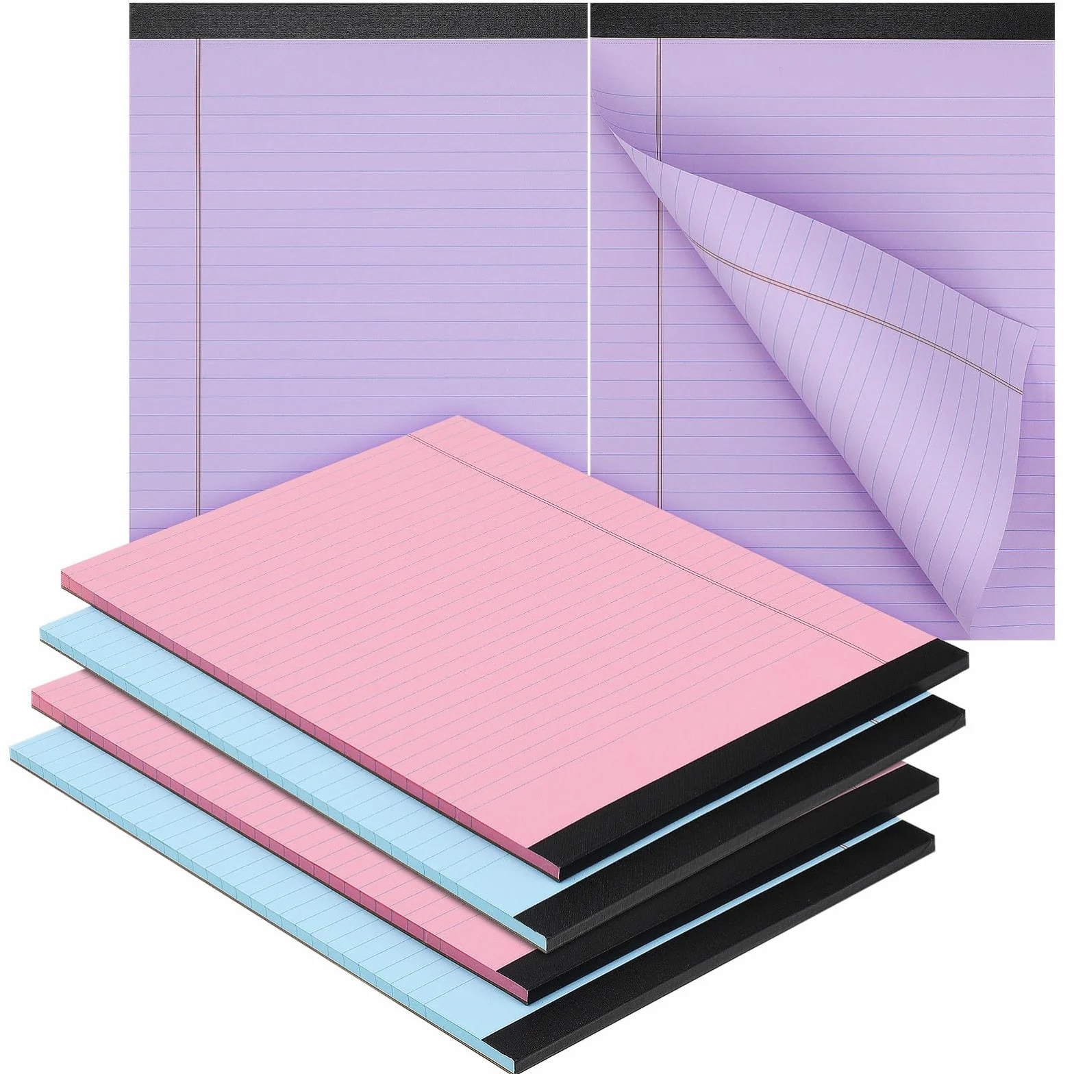 iplusmile Set 6 Blocchi per Appunti Carta Liscia e Design Elegante, per Lavoro e Scrittura, Accessori per Scrivania da Ufficio Funzionali e Pratici