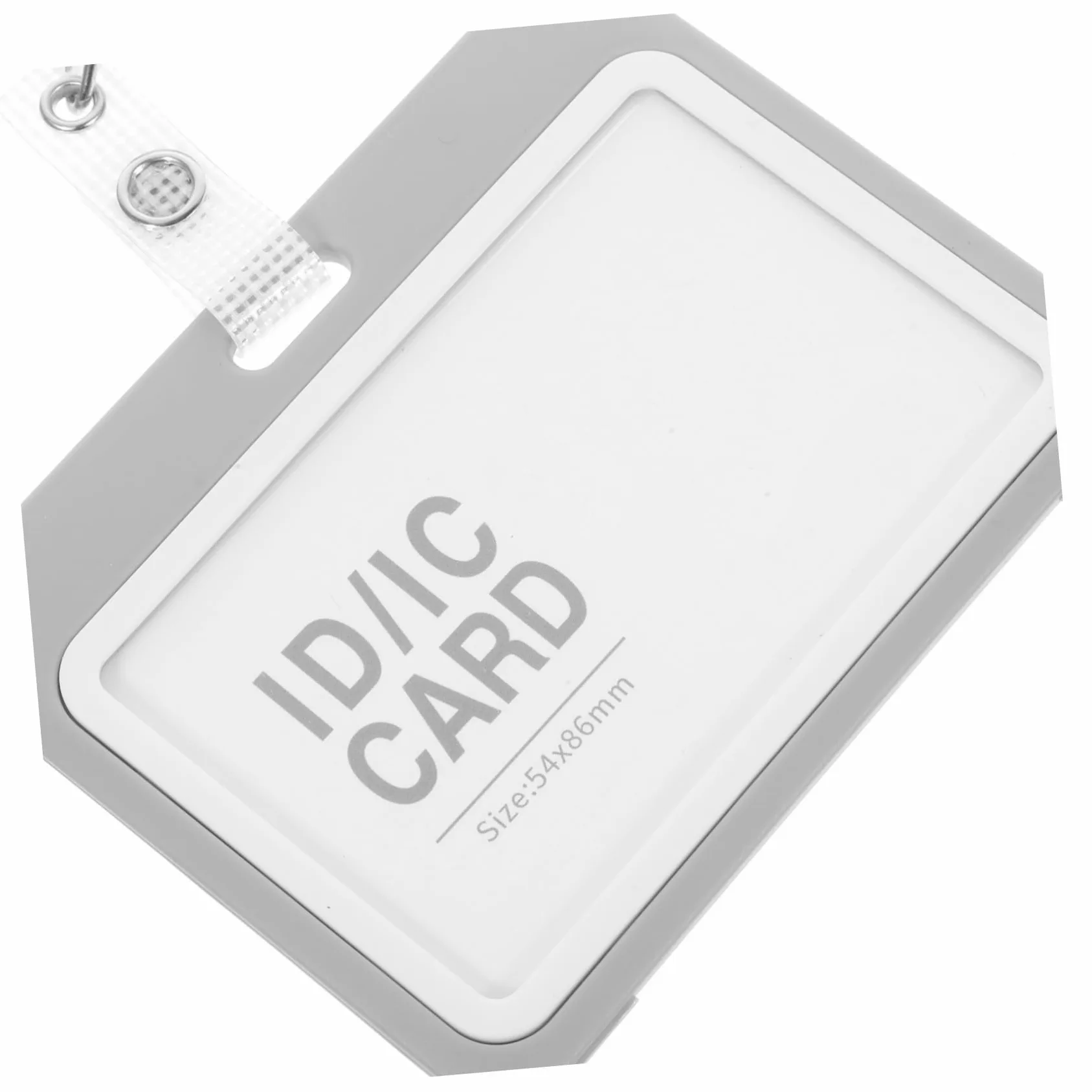 Porta Badge Trasparente in Plastico con Cordino Resistente, Protezione Leggera per Carte D'identità e Tessere, Set da 10 Pezzi per Studenti e Lavoratori