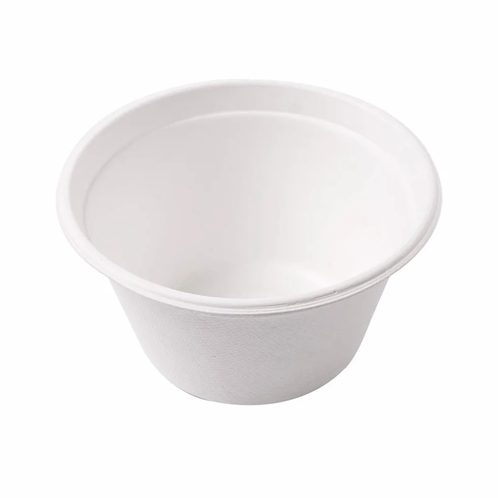 Ciotole Bionic 360 Ml Ø 11,6 x 6,3 cm Bianco Bagassa - 50 Pezzi
