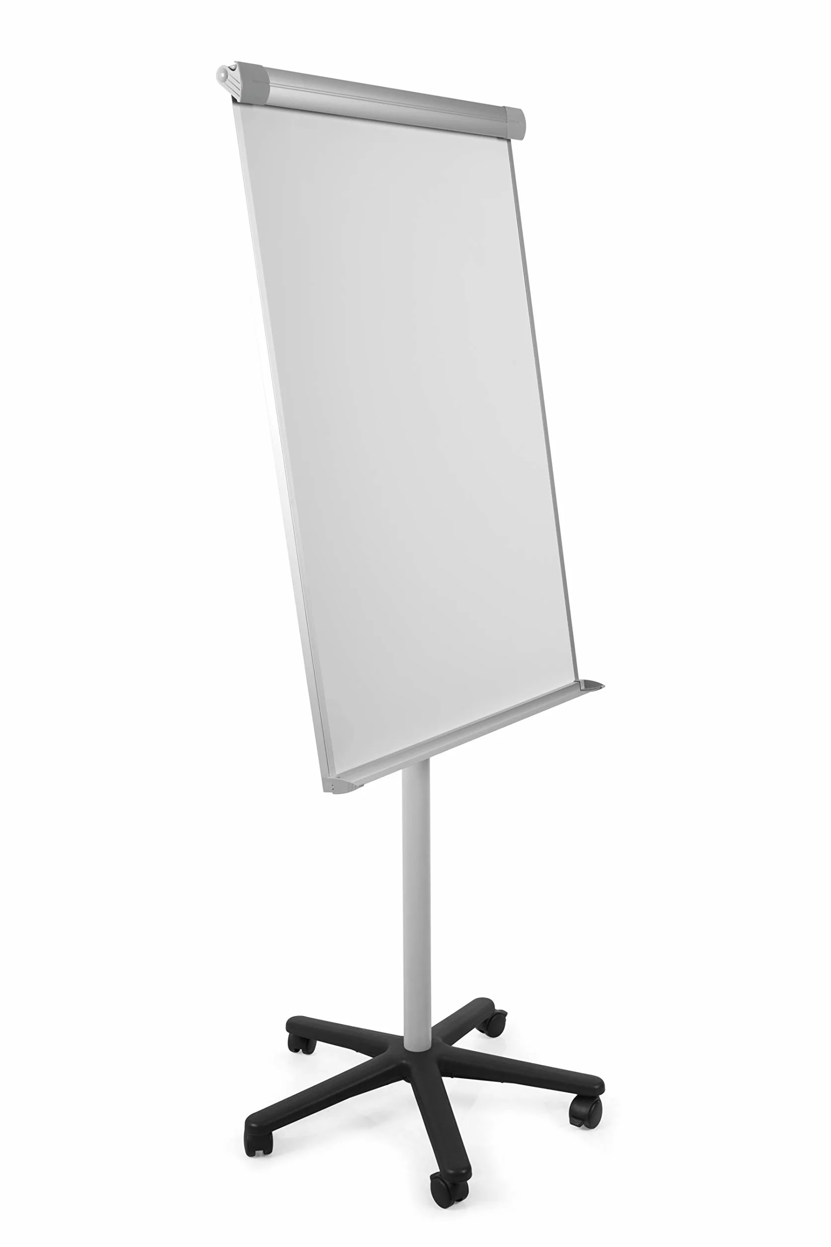 Bi-Office Lavagna Portablocco Mobile Smart, Lavagna a Fogli Mobili Portatile Con Cornice Grigia, Superficie Magnetica, Dimensioni Panello Euro 700 x 1000 mm