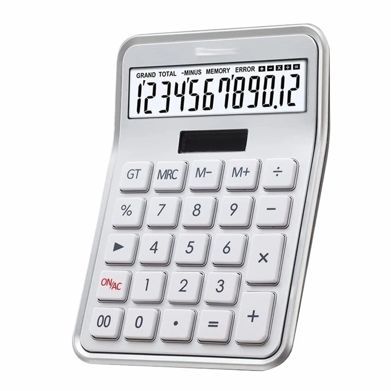 Calcolatrice per Ufficio Calcolatrice con Funzione Standard, Display LCD A 12 Cifre, Batteria Solare, Doppia Alimentazione Scuola