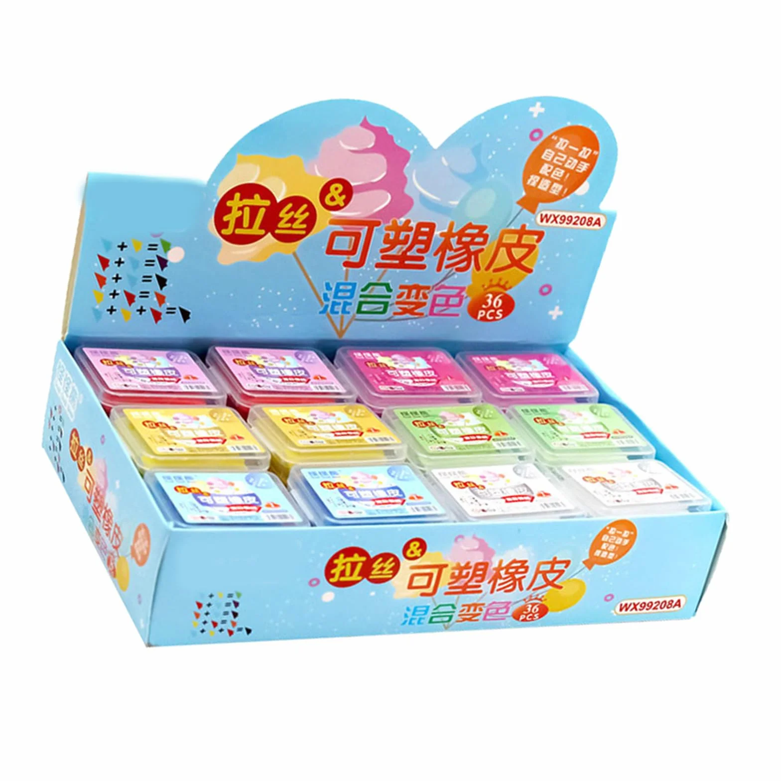36x Gomme morbide impastate Artista Gomme da disegno Gomme da disegno Gomme impastabili Soft Stucco Eraser
