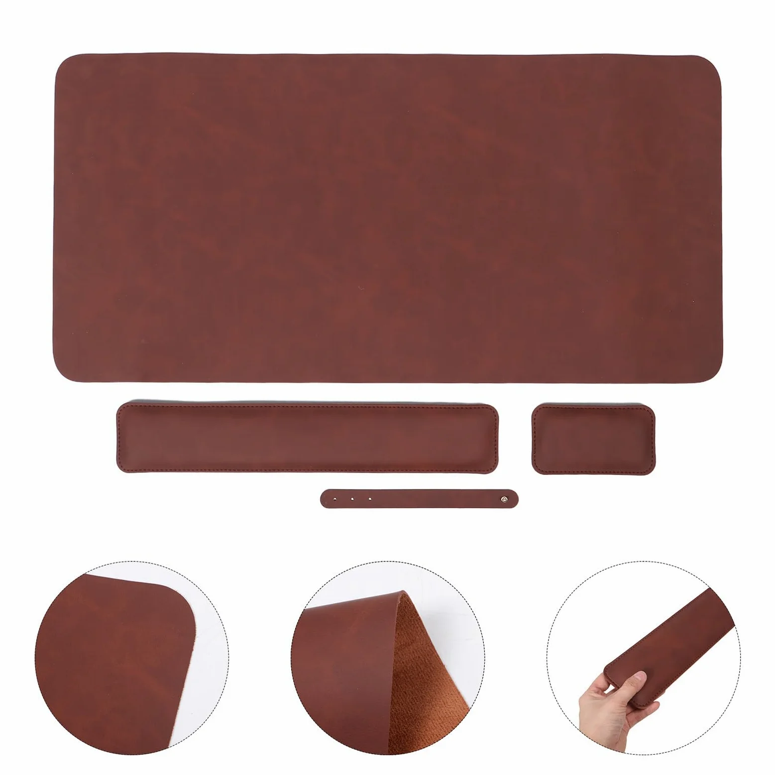 Tappetino per Mouse e Tastiera Poggiapolsi per Tastiera e Mouse Base Antiscivolo in Memory Foam Accessori per Computer Set di Tappetini