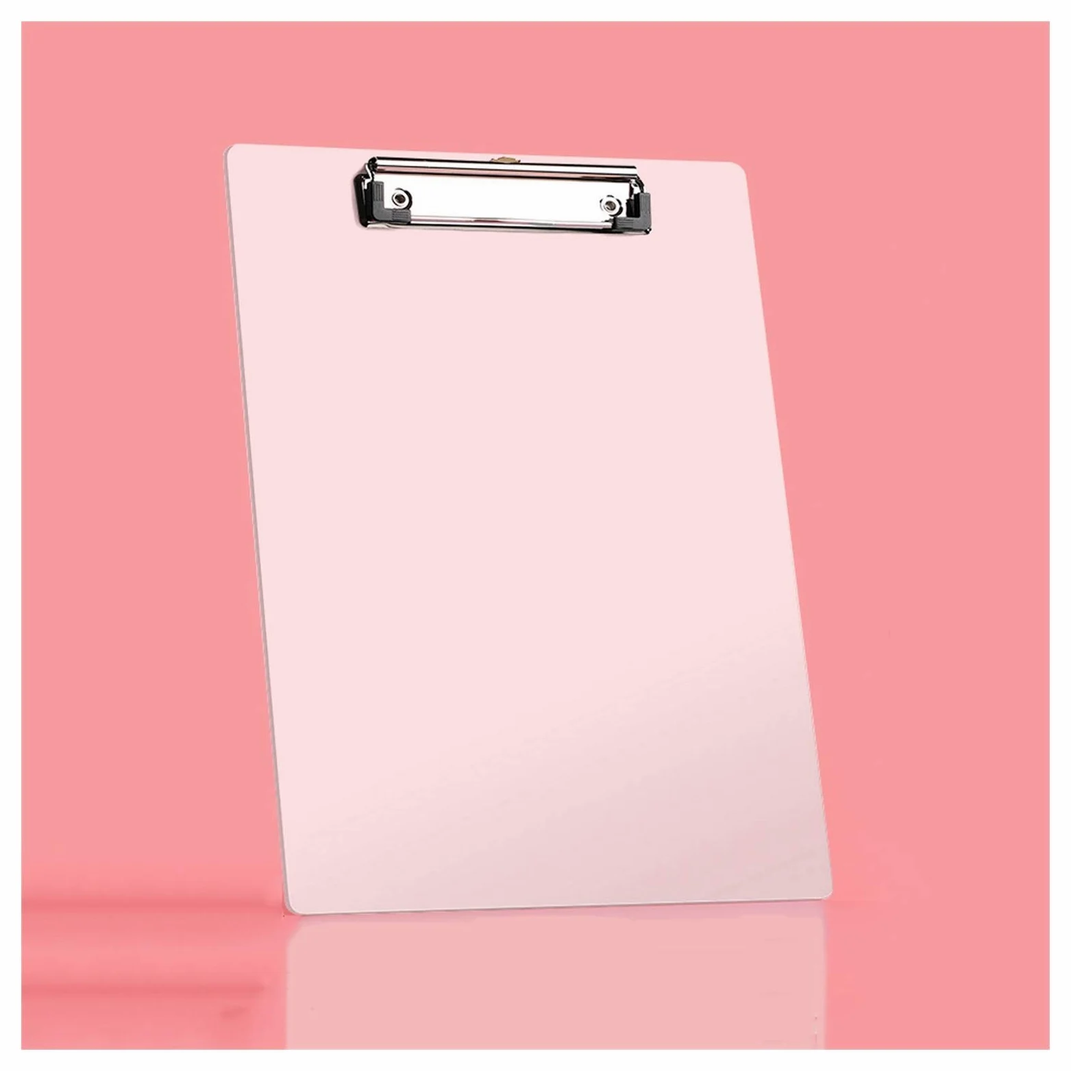 Portablocco/Cartella Portadocumenti Cartella di carta A4 con robusta clip in metallo in plastica for appunti for la scrittura del menu di scrittura for il ristorante della scuola for uso domestico (10