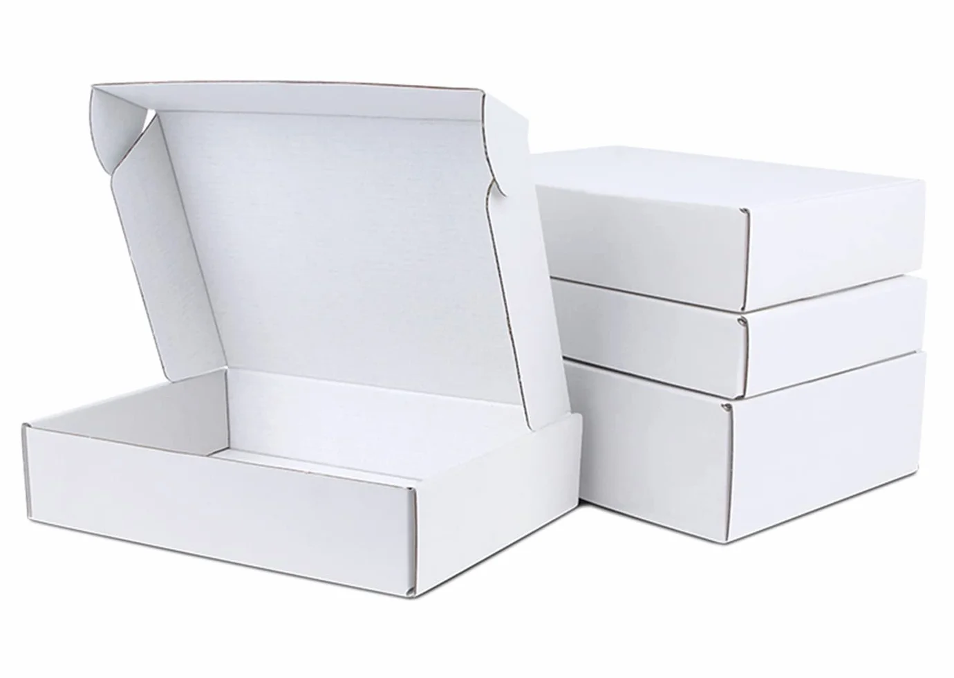 Scatole di spedizione in cartone ondulato, bianca 150x100x50mm piccoli pacchetti postali per l'invio, scatole di imballaggio marrone per affari, stoccaggio o regalo (25 pezzi)