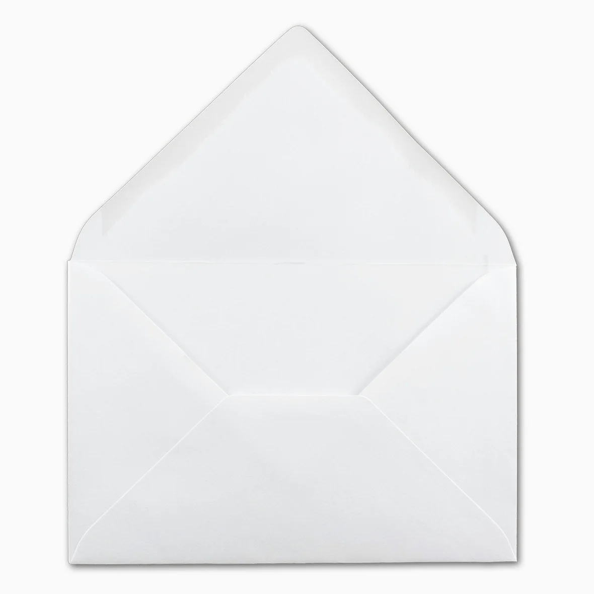 Buste da lettera, di colore bianco, formato B6, 125 x 185 mm, con striscia adesiva 200 Umschläge bianco