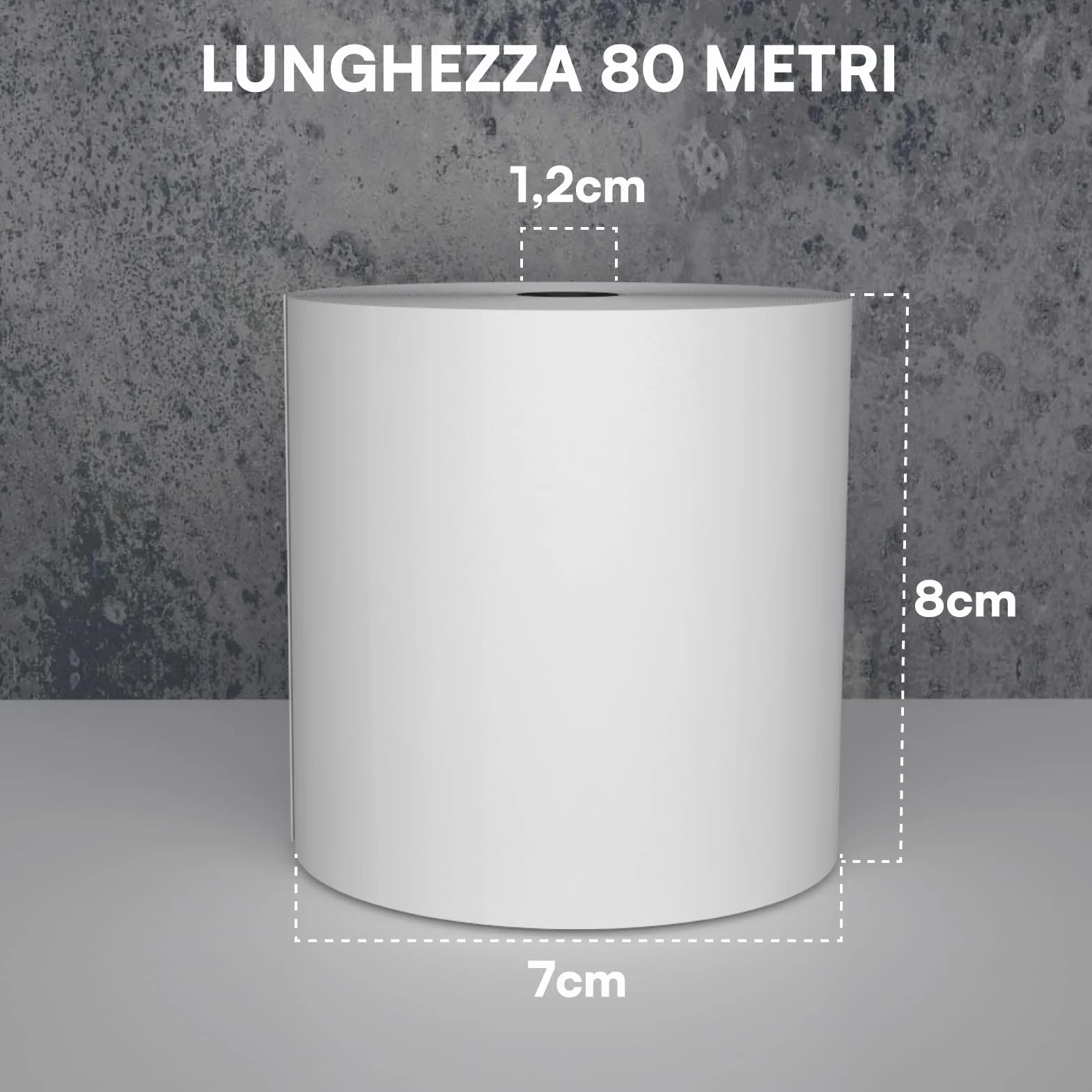 Rotoli Termici per Registratori di Cassa - 20 Rotolini di Carta Termica Omologata 80mm x 80m Universale di Alta Qualità con Diametro 70mm Senza BPA - Compatibili con Nexi Axerve Ingenico