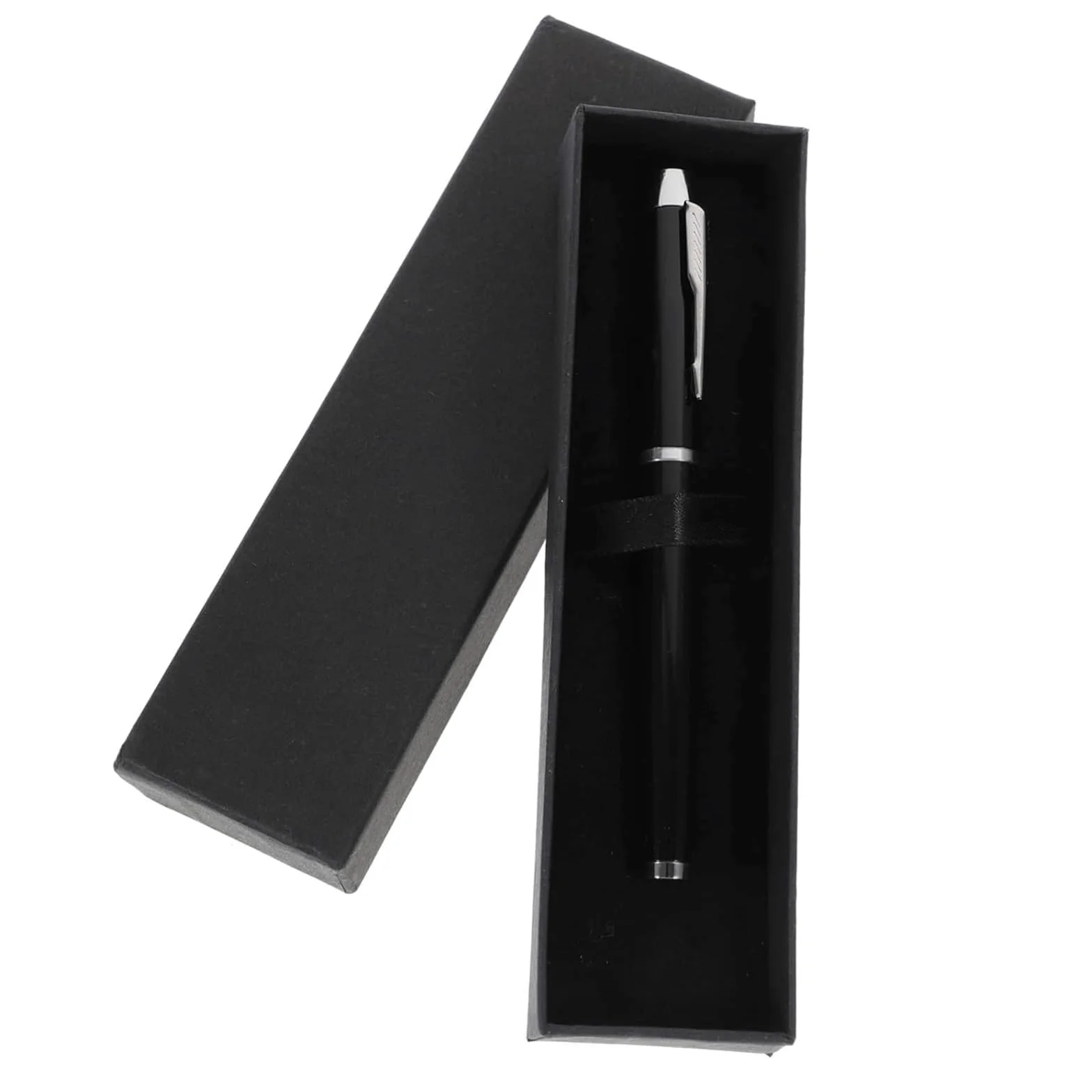 penna gel Penna a sfera in metallo con custodia, inchiostro nero, adatta for uso aziendale e in ufficio