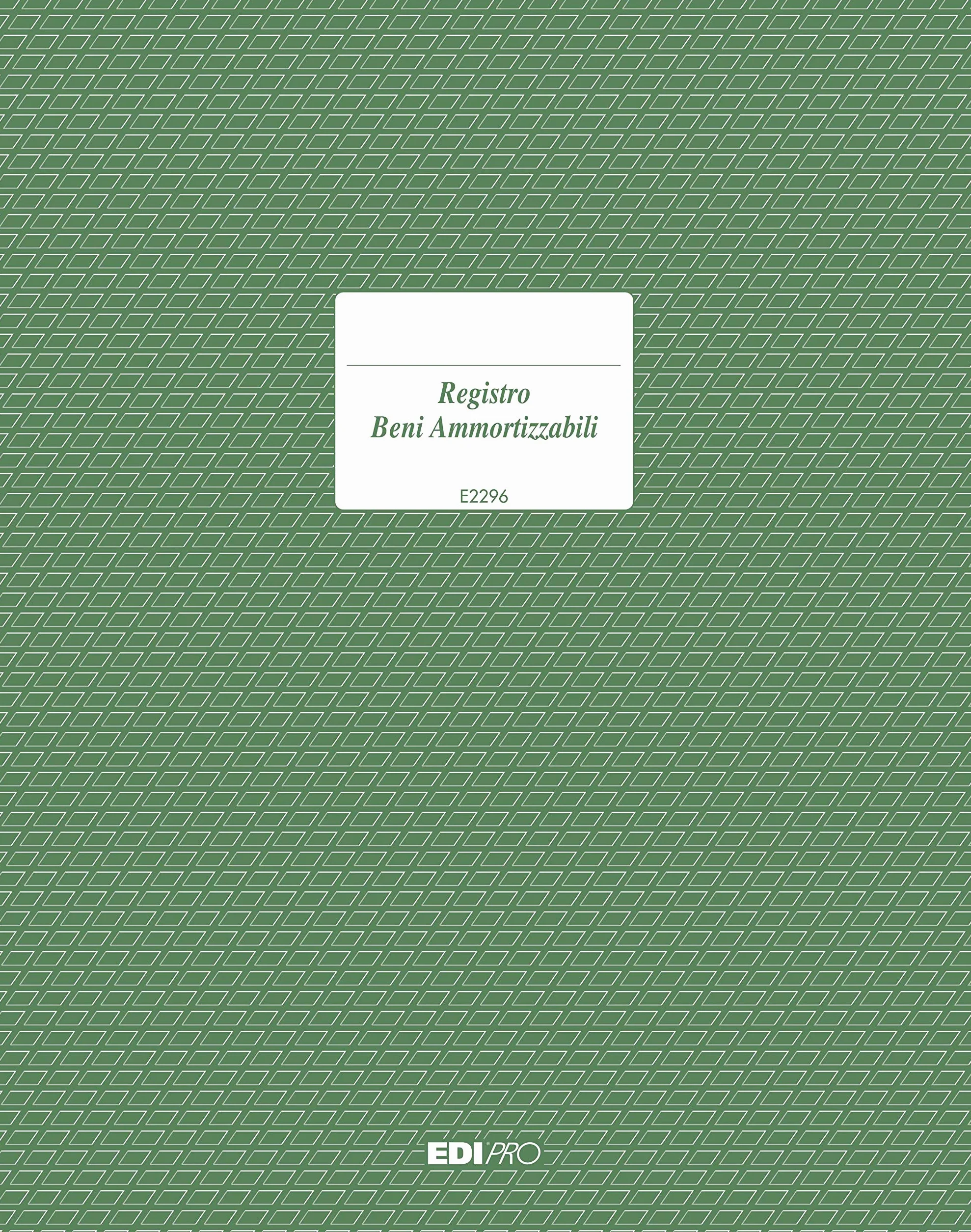 EDIPRO E2296 Registro cespiti ammortizzabili 31x24,5 45 pagine numerate