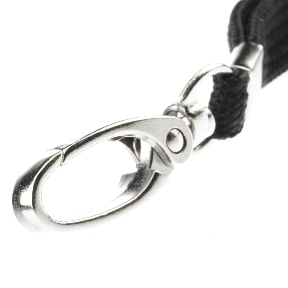 CKB LTD Cordino porta badge non stampato, laccetto con clip in metallo, multiuso porta badge e carte, cordini a rilascio rapido antisoffocamento