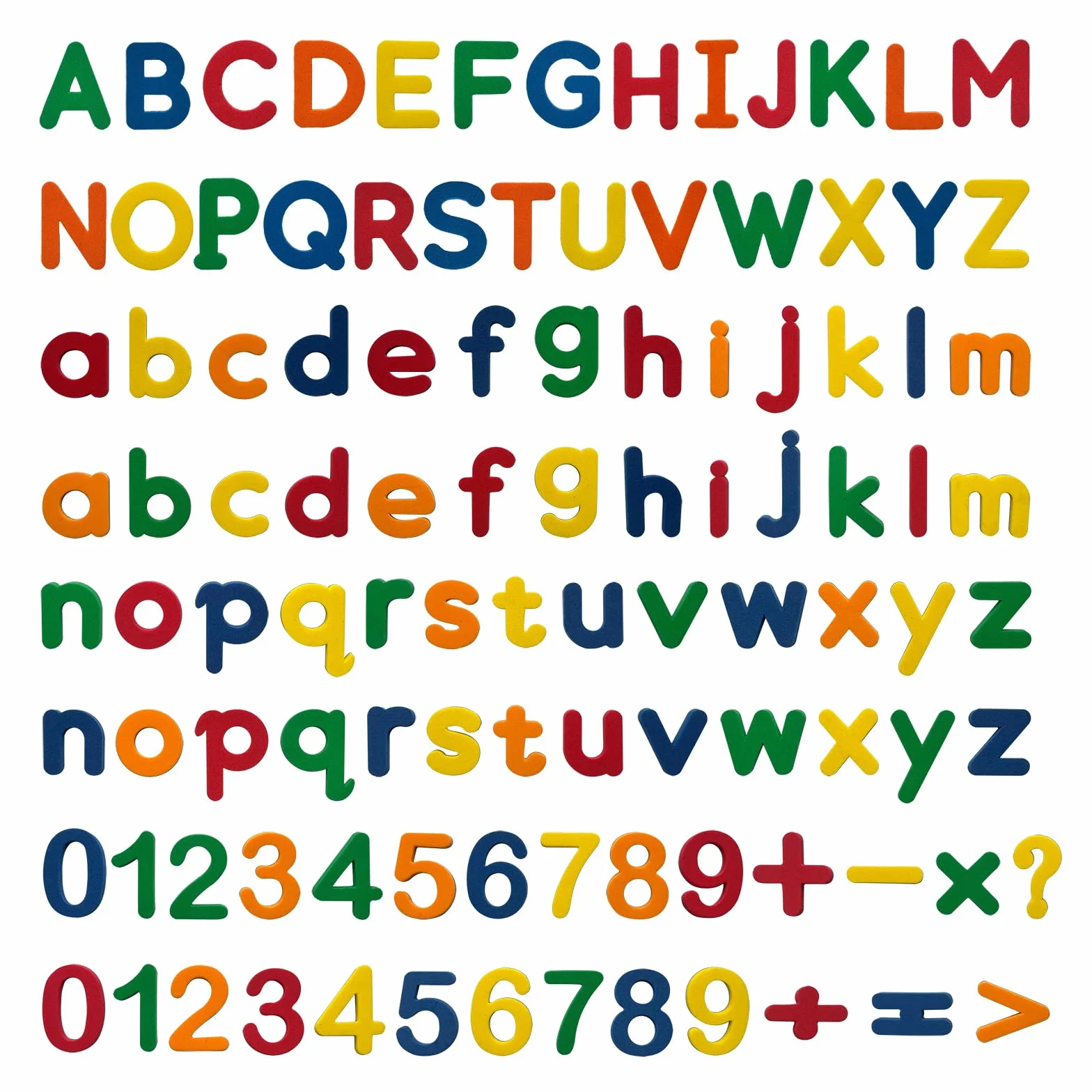 Lettere Magnetiche per Bambini 105 Pezzi Magneti Alfabeto per Lavagna Magnetica e Frigo Set Alfabetiere con Numeri
