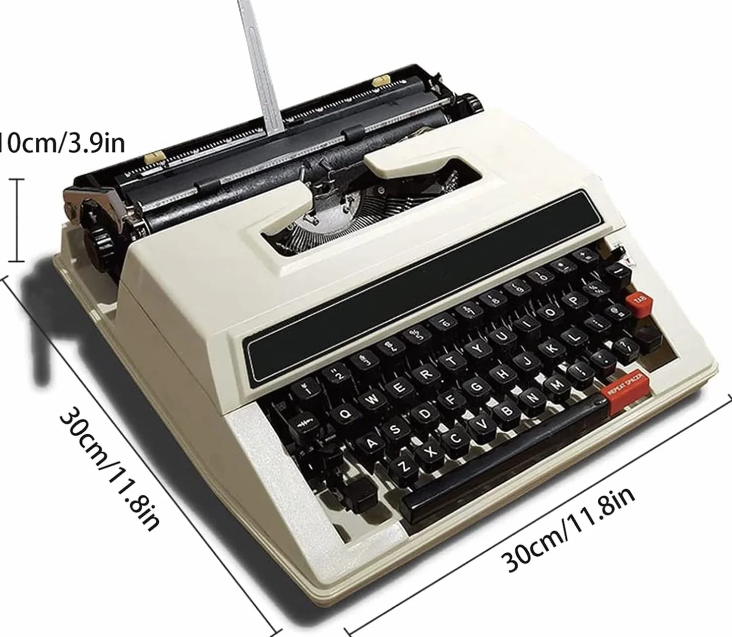 Macchina da Scrivere per Testi con Stampante retrò per Libri per esercitazioni di digitazione Meccanica, Classica Macchina da Scrivere Manuale Vecchio Stile: Portatile e Facile da Usare