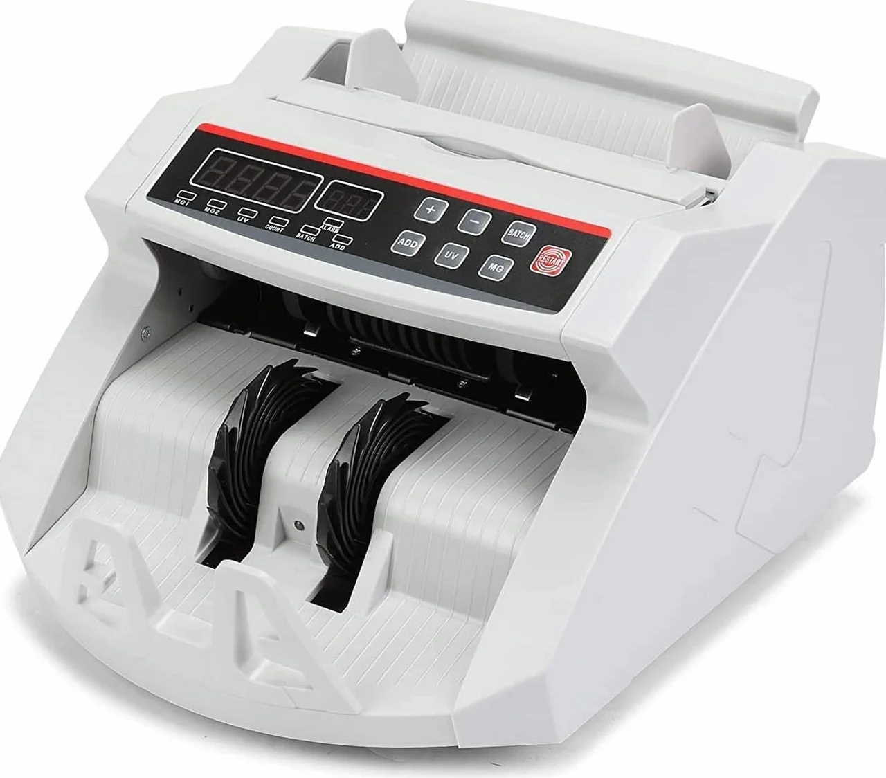 Conta Banconote Display LED Rivelatore di Banconote False, UV/MG, 1000 banconote/minuto, Conta SOLO Numero di Fogli