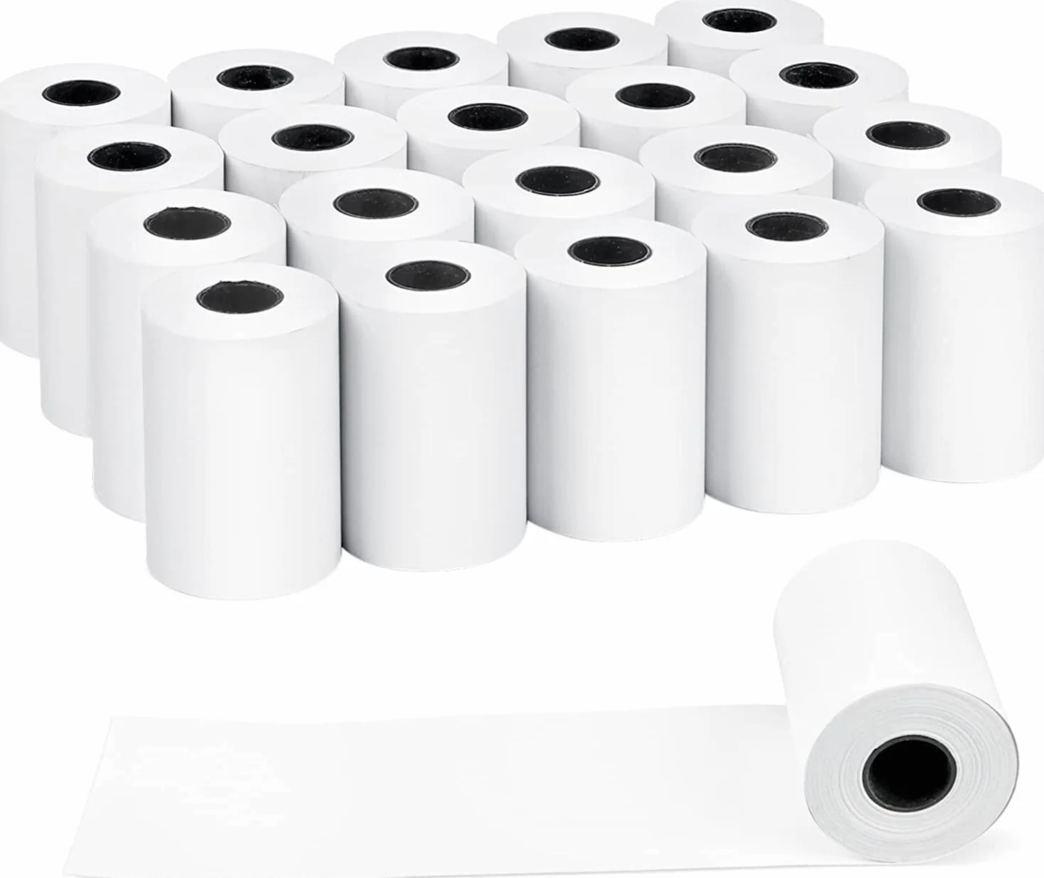 Carta Termica 57 mm x 20 mt 100 Rotoli POS Registratore di Cassa