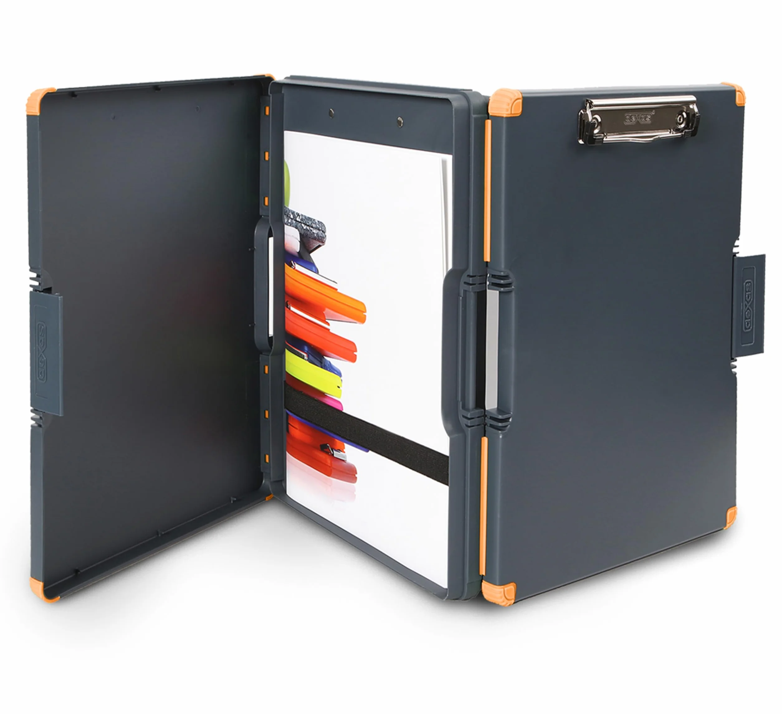 Dexas Duo Clipcase Custodia a doppio lato organizer arancione