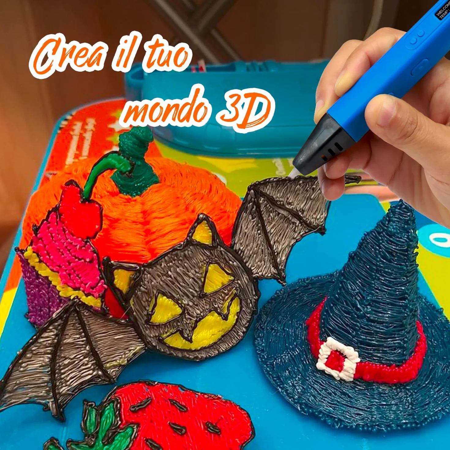 Kretrum 40 colori 3D penna filamento PLA 1,75 mm compatibile MYNT3D SCRIB3D 394 piedi