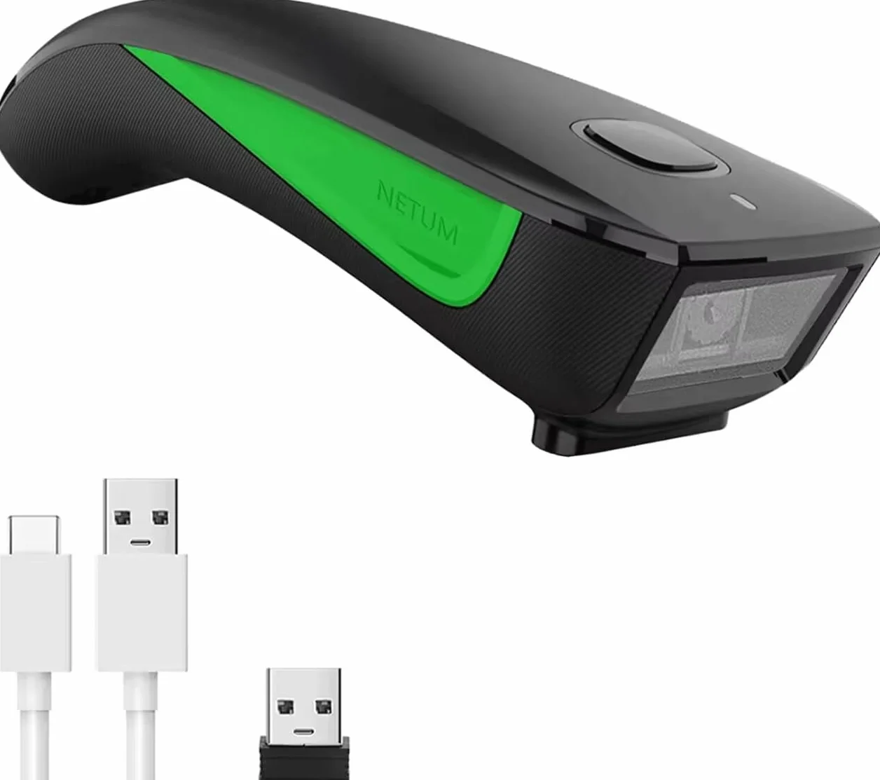 NETUM C740 Scanner di codici a barre wireless compatibile Bluetooth, scanner tascabile USB 1D per inventario, lettore di immagini di codici a barre per tablet iPhone iPad Android iOS PC POS