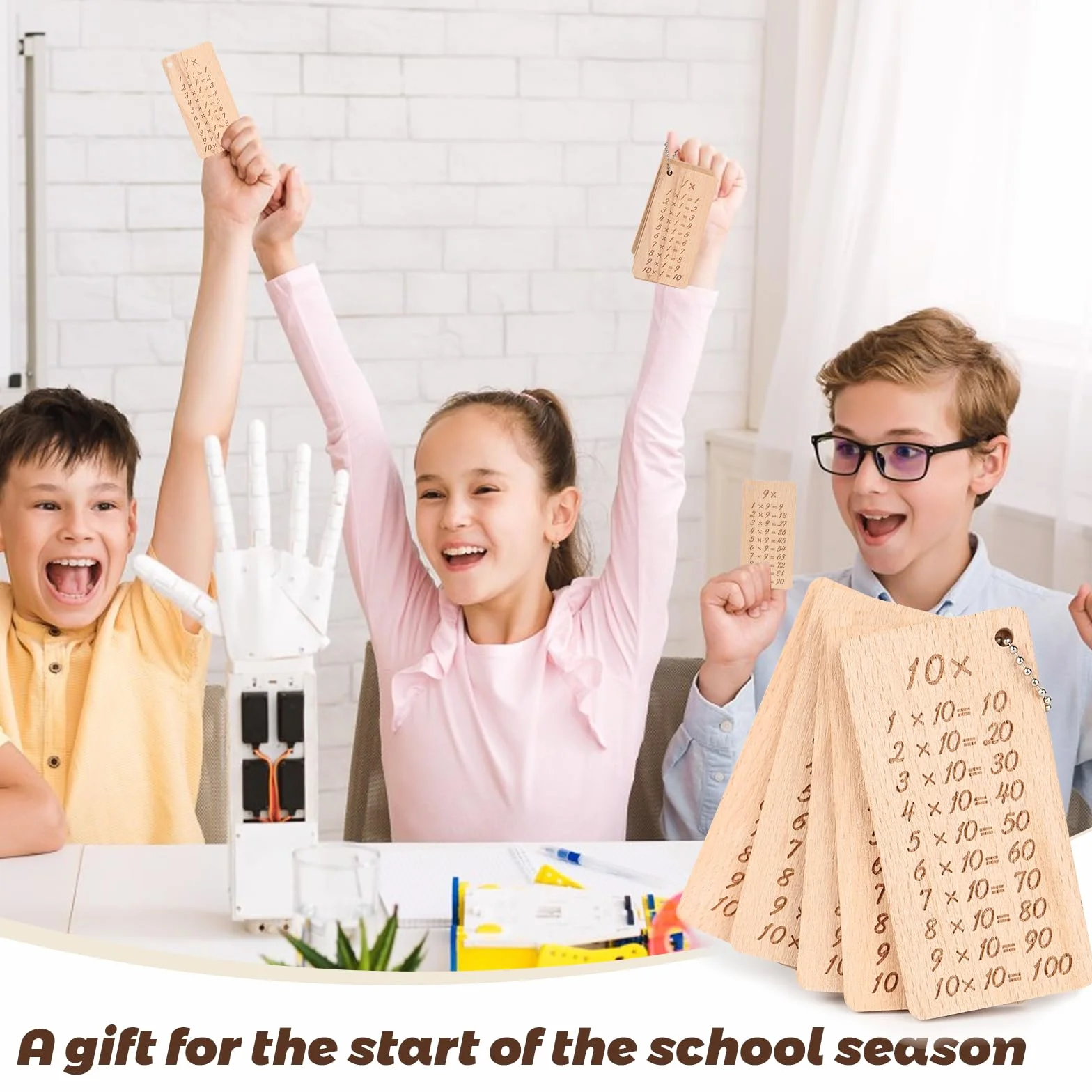 Tavola delle Moltiplicazioni in Legno 1x1 per Bambini