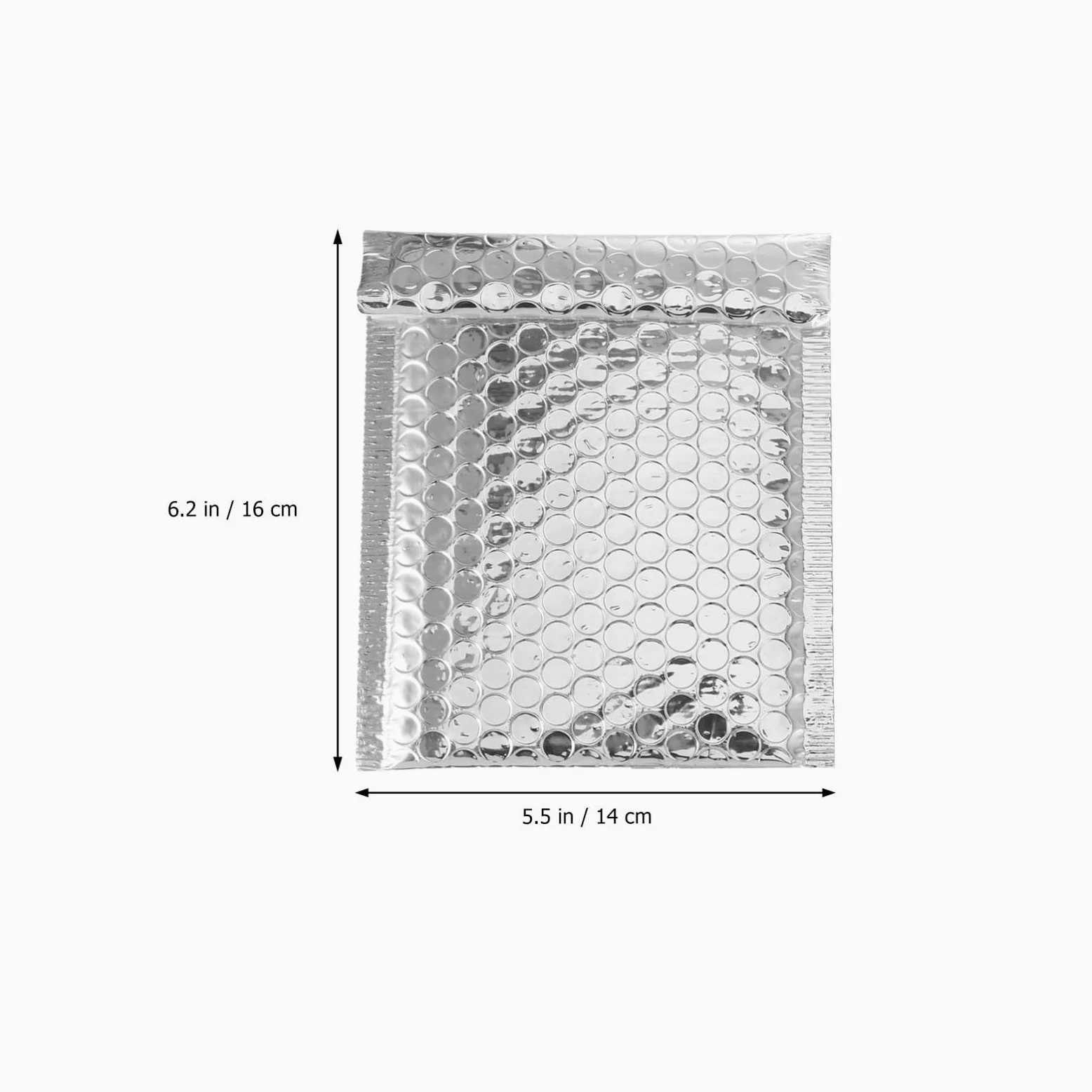 Buste Spedizione Argento 100 Pezzi Makrofol Autorelanti | Formato per Piccoli Oggetti, Adatte a Negozi e Confezionamento, Consente Affrancatura Postale