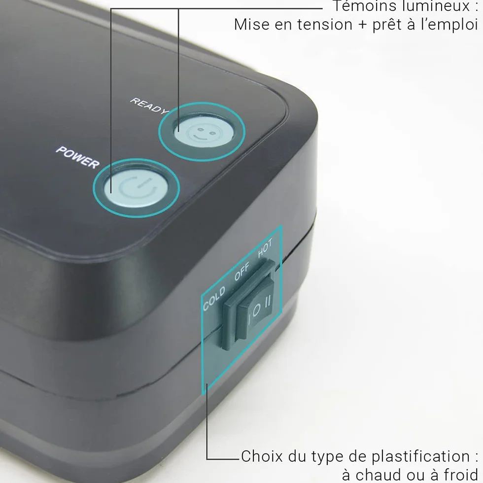 Plastificatrice Pro A4, A5, A6, A7 a caldo e a freddo fino a 250 micron