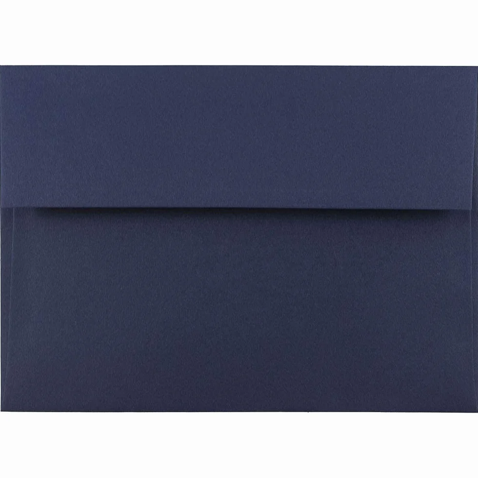 JAM PAPER Buste per Inviti ad Alta Qualità - 133,4 x 184,1 mm - Blu Scuro - 50/Pacchetto