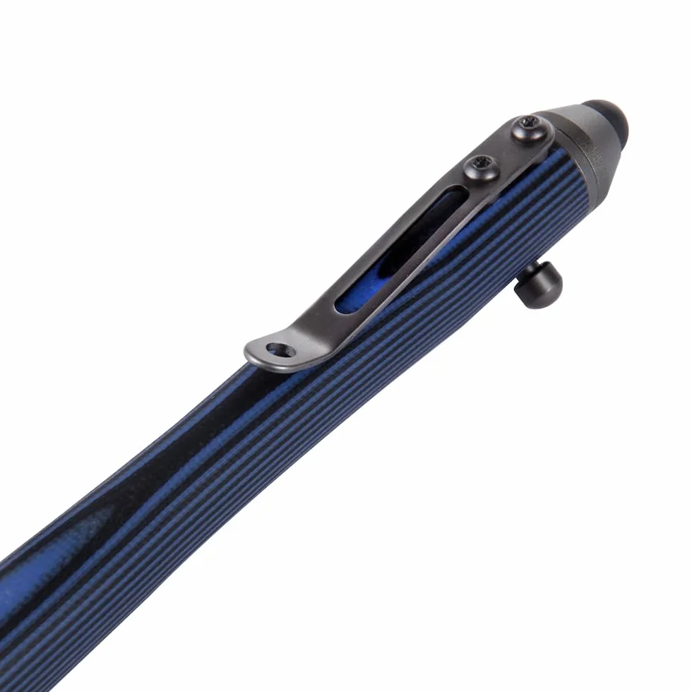 Cool Hand Penne Bolt Action da 5,7", inchiostro a sfera EDC, ricaricabile, stilo per touch screen, corpo G10 con clip da tasca, impugnatura ergonomica, con ricarica gratuita, 5374-N
