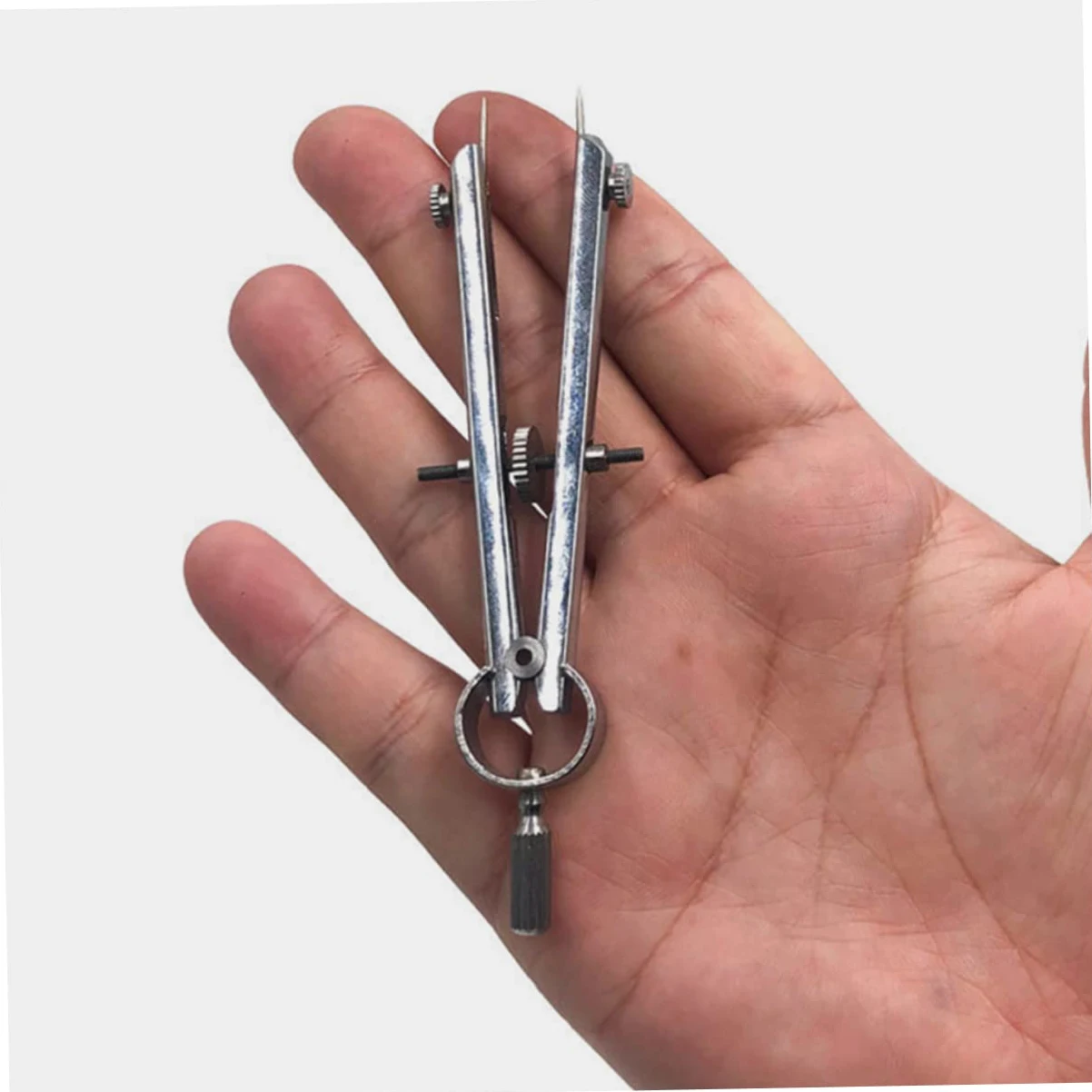 Operitacx 4 Pz Bussole attrezzo compasso a matita bussola per disegnare metrico cerchiometro cerchiografo circle compasso da disegno forniture per ufficio Acciaio inossidabile Silver