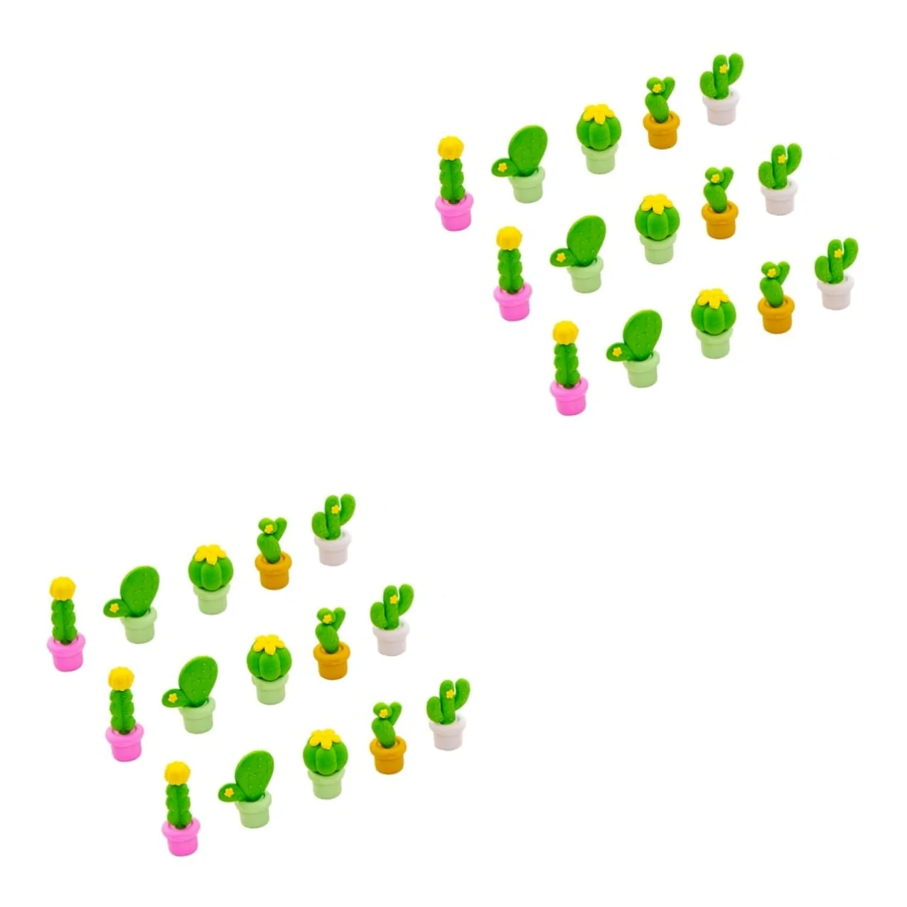 Angoily 30 Pezzi Gomme Cancellare Creative Cactus Colorate e Divertenti per Studenti Materiale Sicuro e Design Originale per Scuola e Ufficio Colore Casuale
