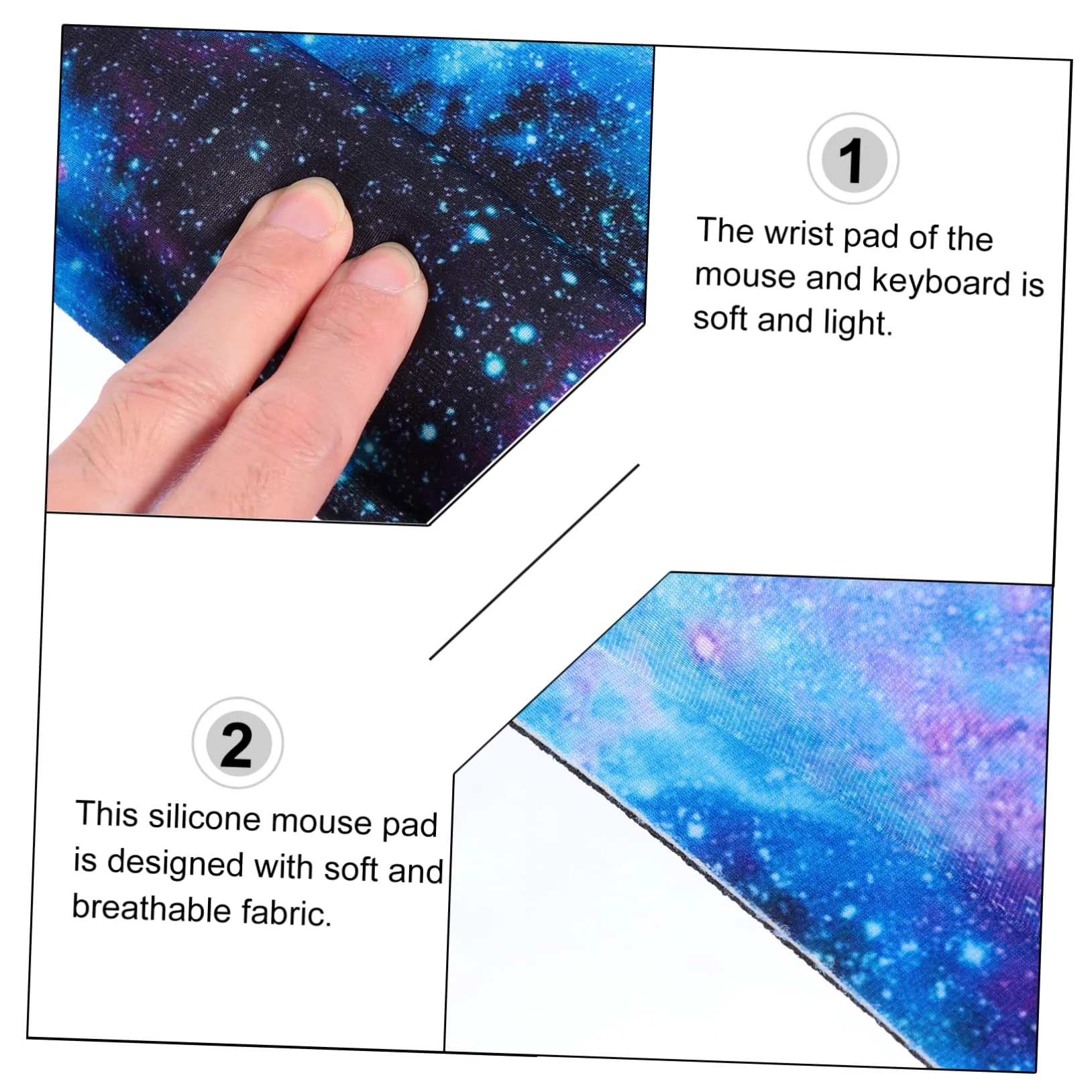 MAGICLULU Poggiapolsi Ergonomico Per Tastiera e Mouse Tappetino in Memory Foam Supporto Per Polso Per Casa e Ufficio Miglioramento Della Postura e Riduzione Dello Stress