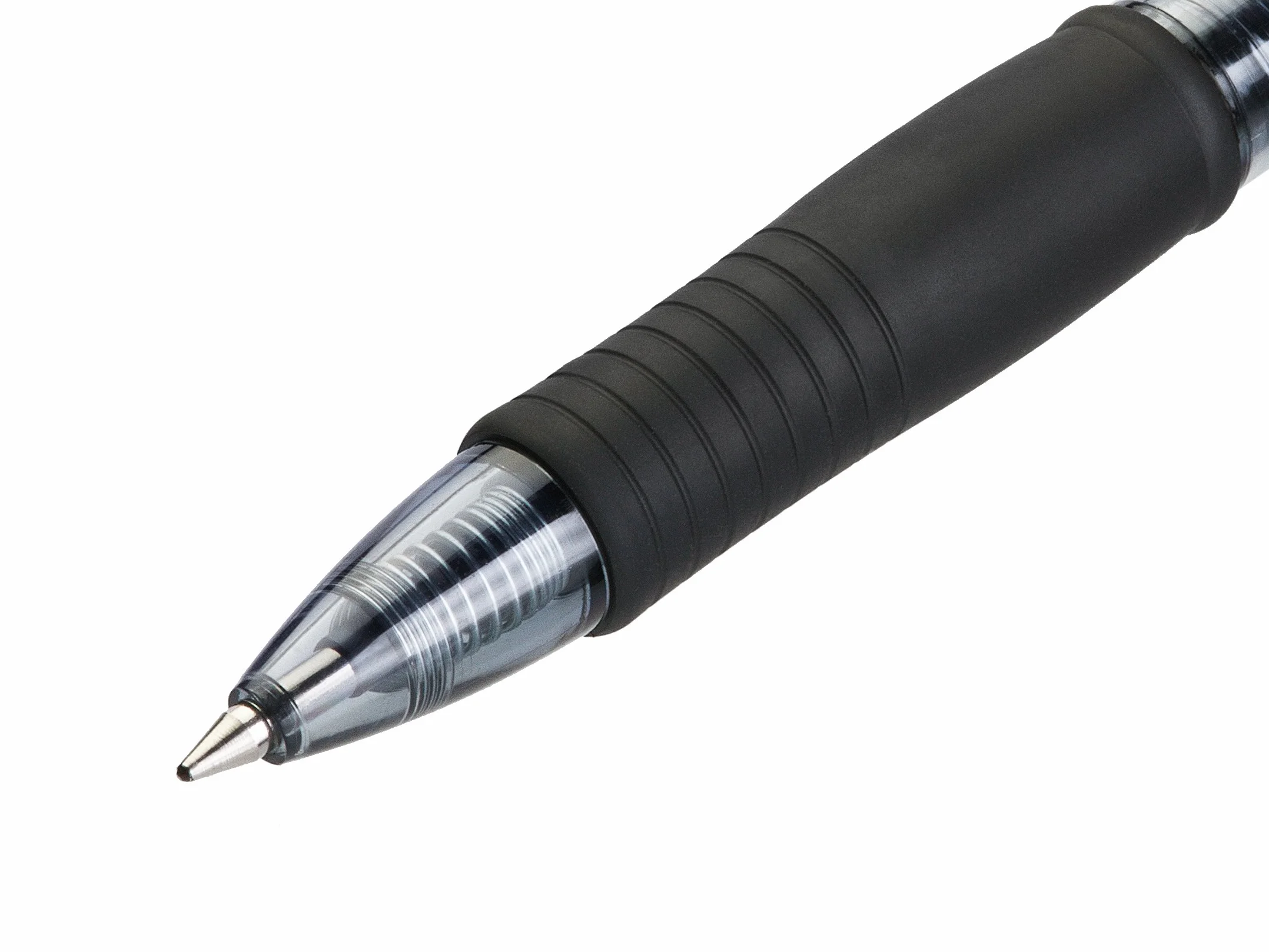 PILOT G2 Plus Set di 6 Penne Roller in Gel a Scatto Ricaricabili Nero Punta Media