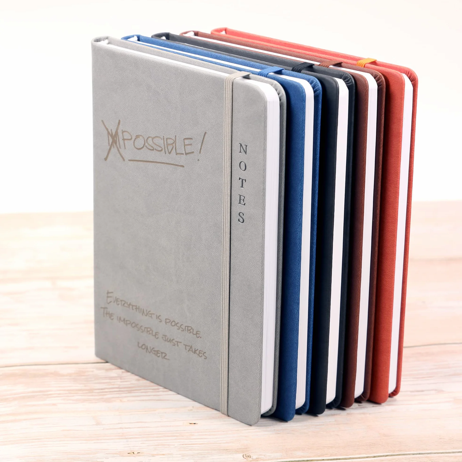 Taccuino personalizzato con copertina rigida premium A5 Grigio